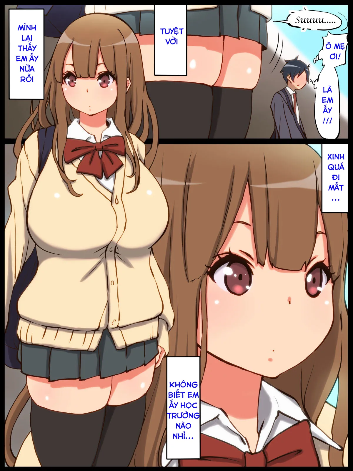 HentaiVN.net - Ảnh 5 - Những Cái Lồn Múp Và Chàng Trai Số Hưởng! [Motto An An Dopyun; Fuck Me More, Make Me Moan!] - Part 1: Cô nữ sinh dâm đãng trong WC