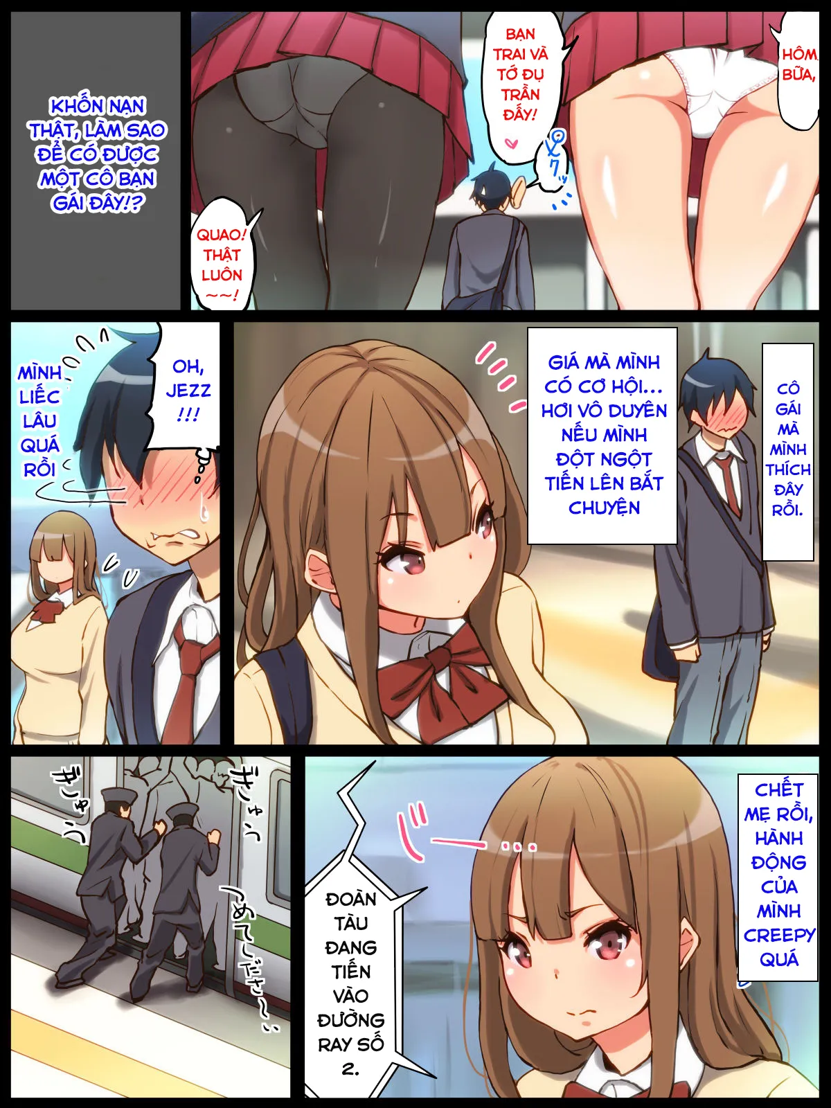 HentaiVN.net - Ảnh 6 - Những Cái Lồn Múp Và Chàng Trai Số Hưởng! [Motto An An Dopyun; Fuck Me More, Make Me Moan!] - Part 1: Cô nữ sinh dâm đãng trong WC