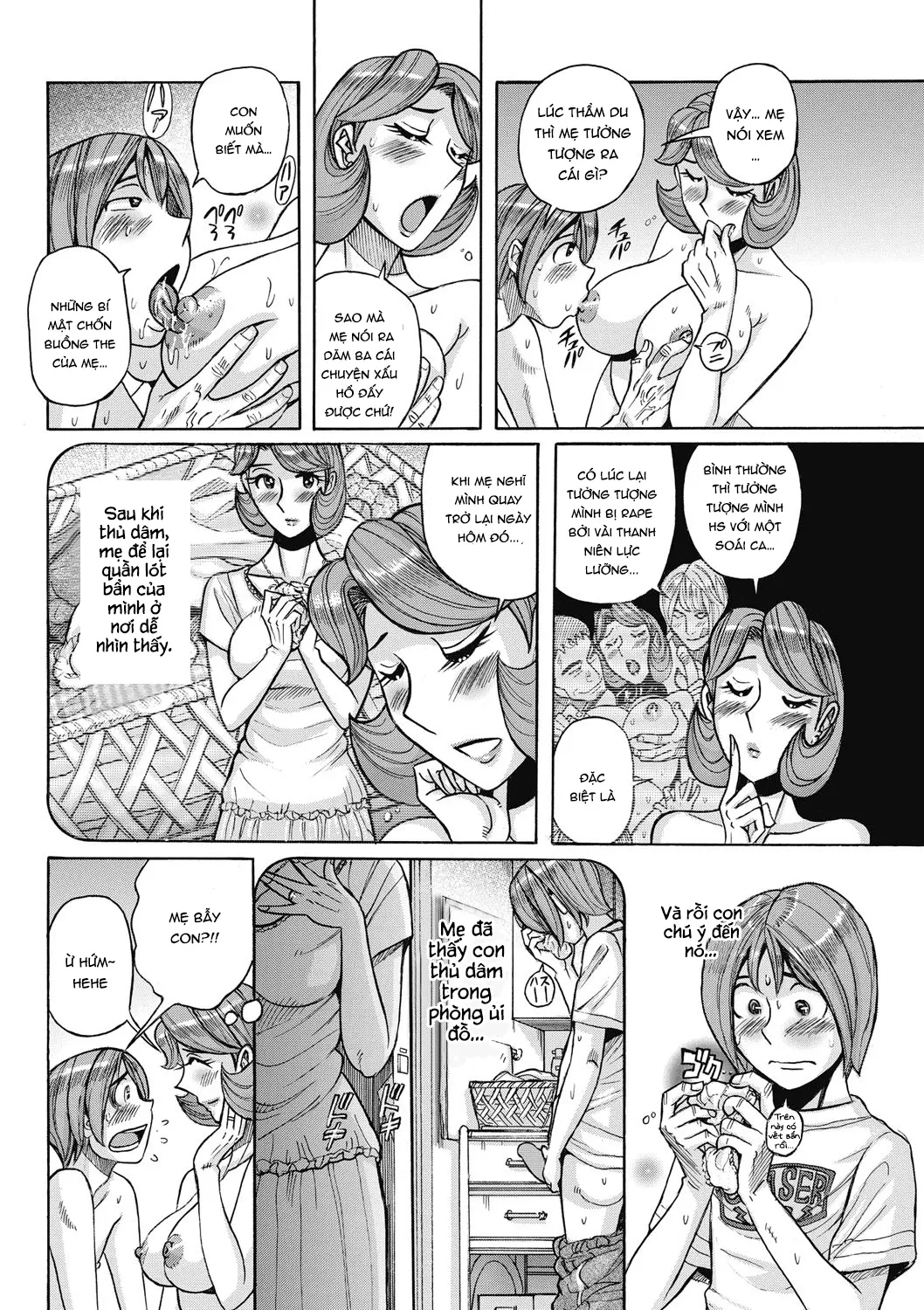 HentaiVN.net - Ảnh 13 - Bà già nhà tôi vẫn cực kì gợi dục [My mother is still super sexy; Ore no Kaa-san ga Itsu made mo Erosugiru] - Chap 1