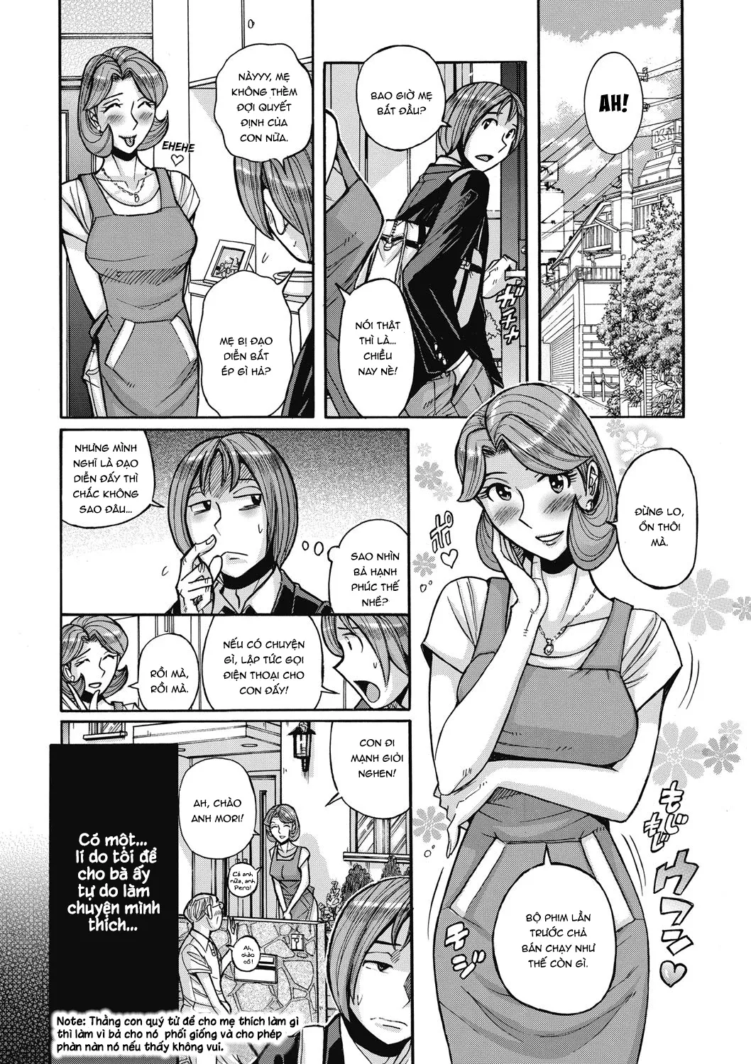 HentaiVN.net - Ảnh 3 - Bà già nhà tôi vẫn cực kì gợi dục [My mother is still super sexy; Ore no Kaa-san ga Itsu made mo Erosugiru] - Chap 1