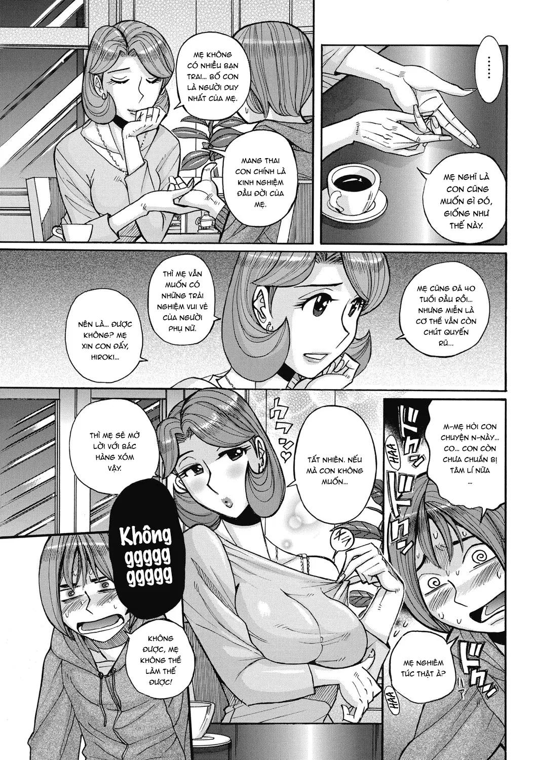 HentaiVN.net - Ảnh 6 - Bà già nhà tôi vẫn cực kì gợi dục [My mother is still super sexy; Ore no Kaa-san ga Itsu made mo Erosugiru] - Chap 1