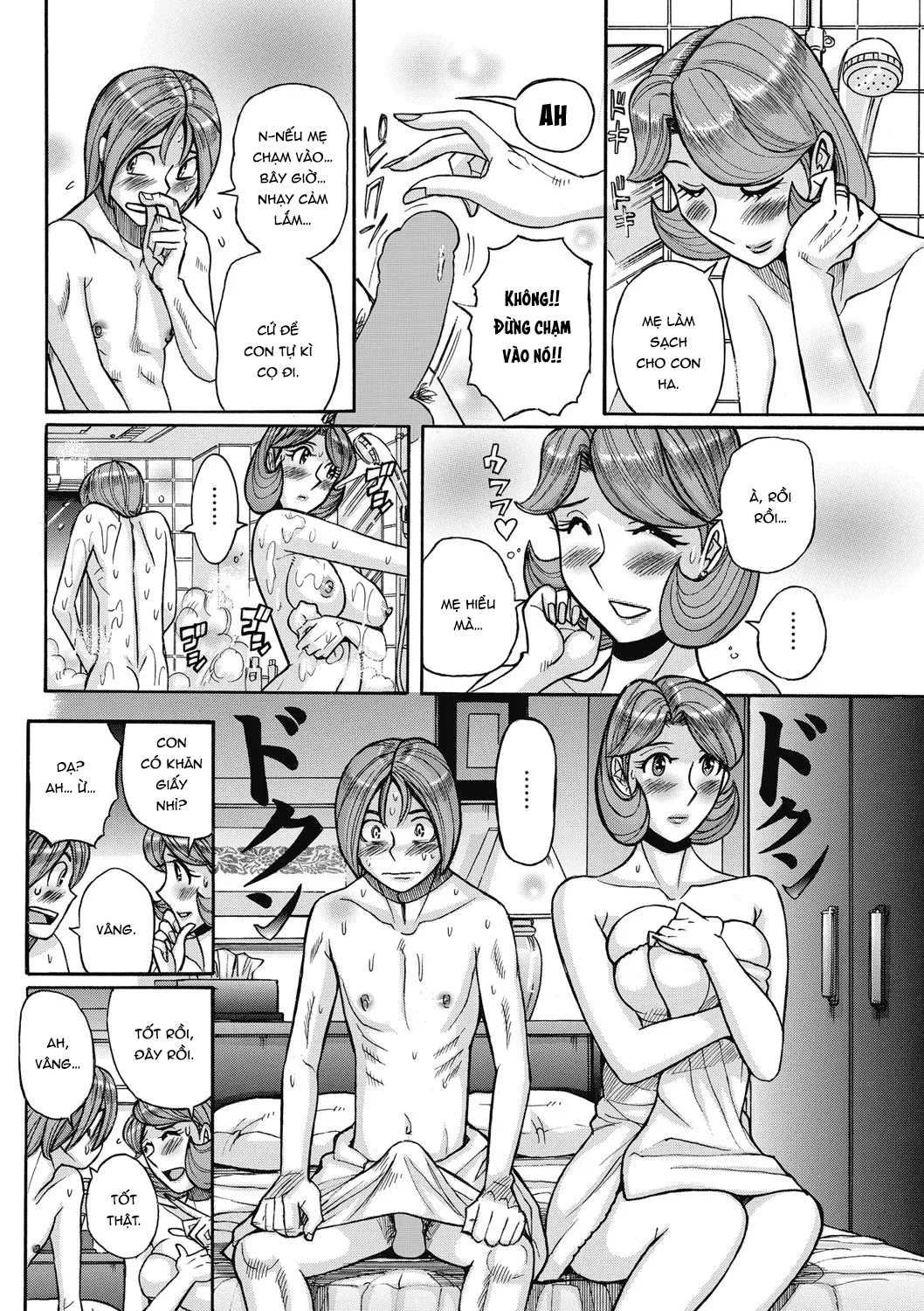 HentaiVN.net - Ảnh 9 - Bà già nhà tôi vẫn cực kì gợi dục [My mother is still super sexy; Ore no Kaa-san ga Itsu made mo Erosugiru] - Chap 1