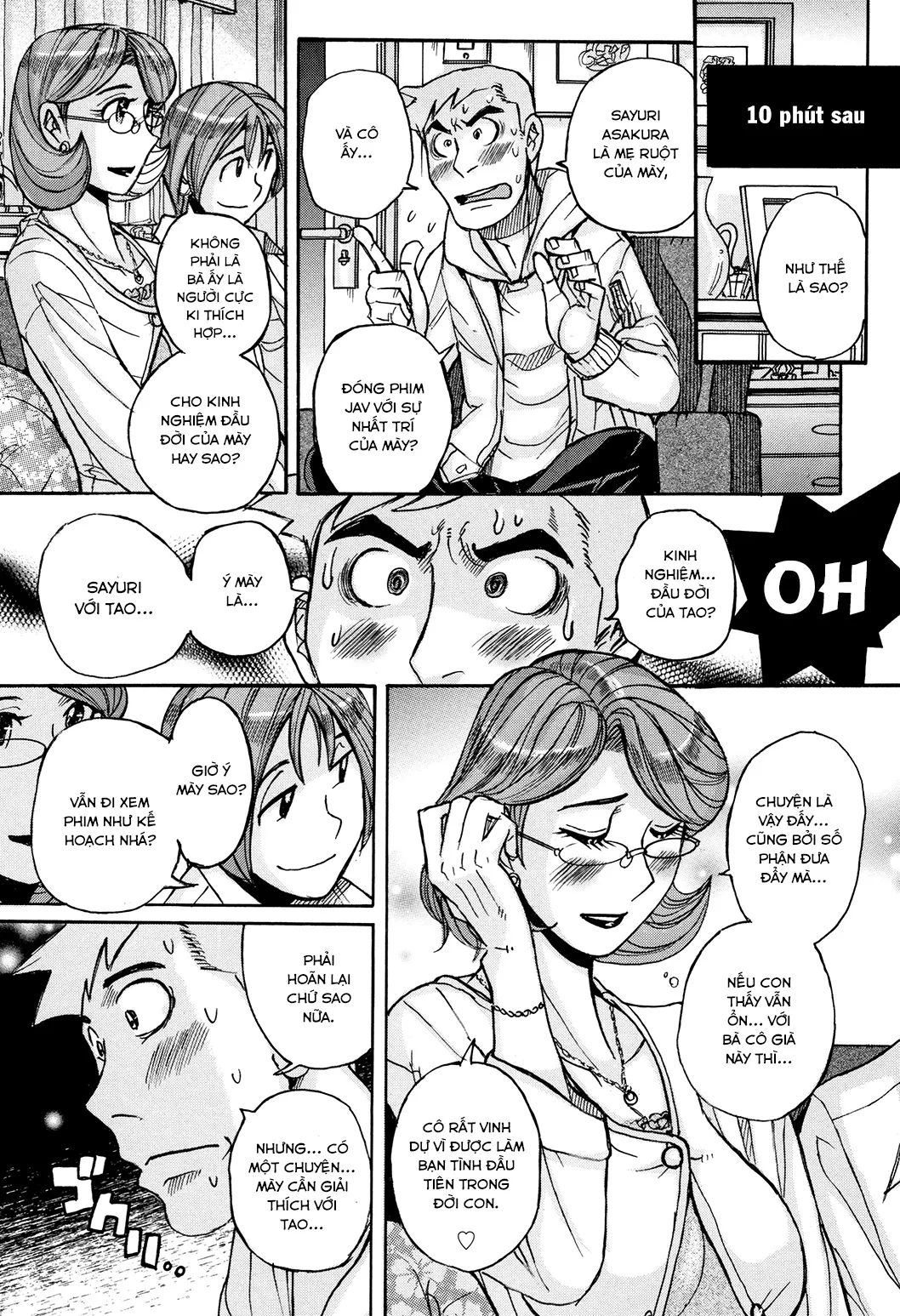 HentaiVN.net - Ảnh 11 - Bà già nhà tôi vẫn cực kì gợi dục [My mother is still super sexy; Ore no Kaa-san ga Itsu made mo Erosugiru] - Chap 2