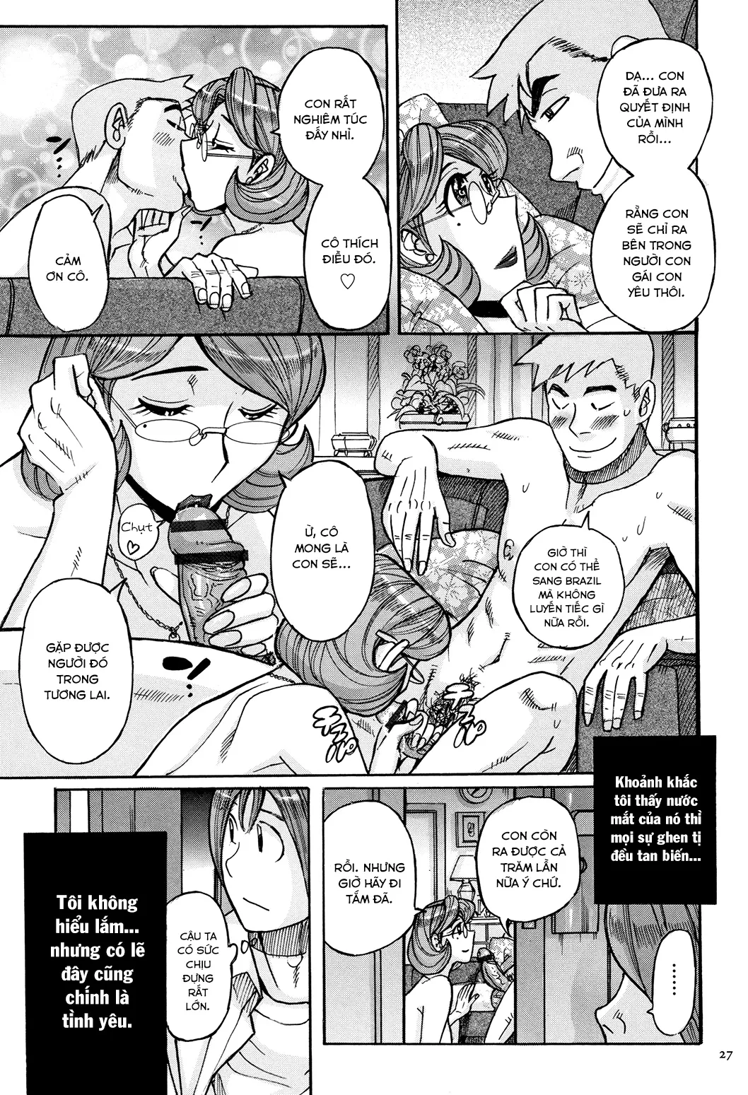 HentaiVN.net - Ảnh 23 - Bà già nhà tôi vẫn cực kì gợi dục [My mother is still super sexy; Ore no Kaa-san ga Itsu made mo Erosugiru] - Chap 2