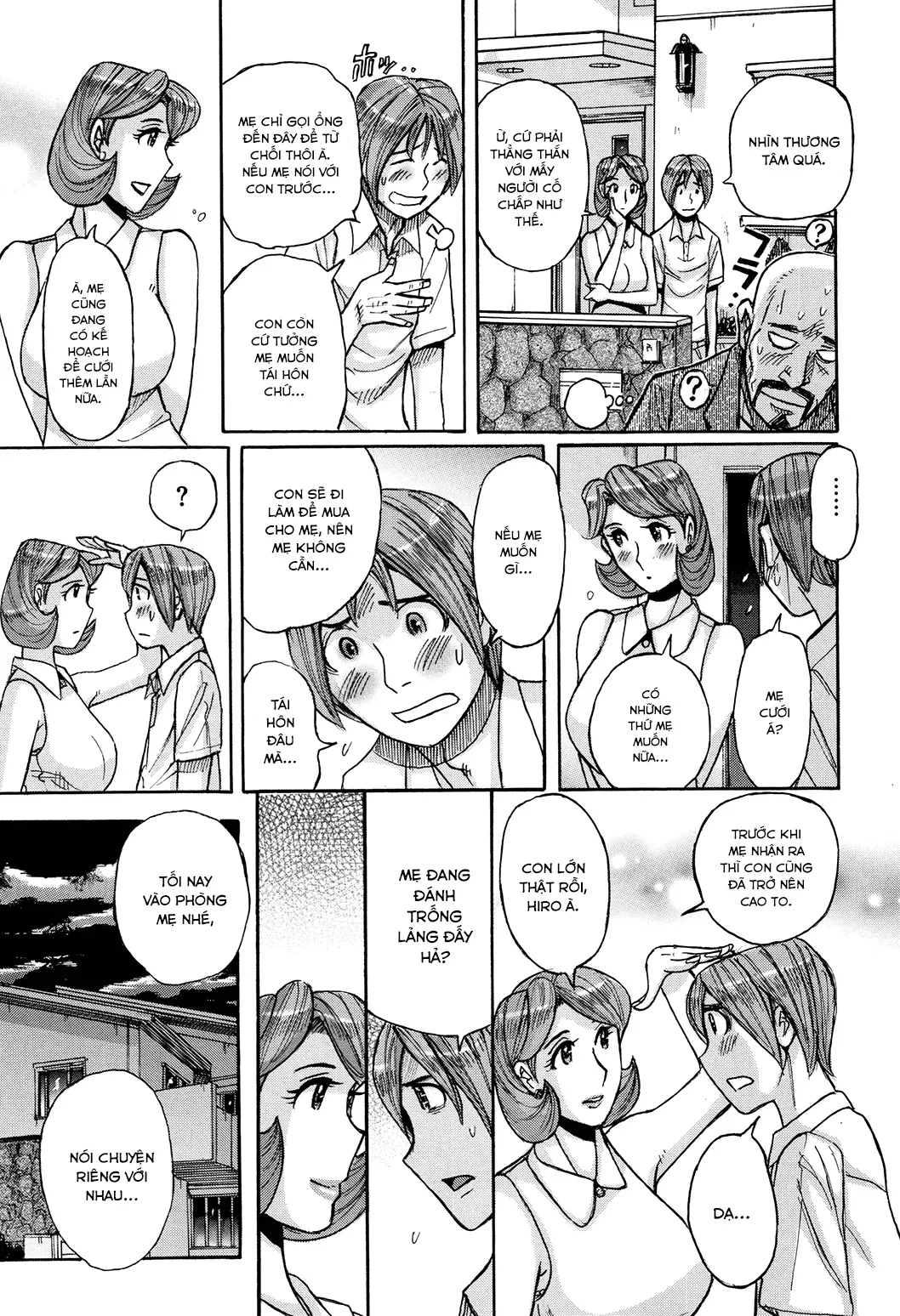 HentaiVN.net - Ảnh 13 - Bà già nhà tôi vẫn cực kì gợi dục [My mother is still super sexy; Ore no Kaa-san ga Itsu made mo Erosugiru] - Chap 4