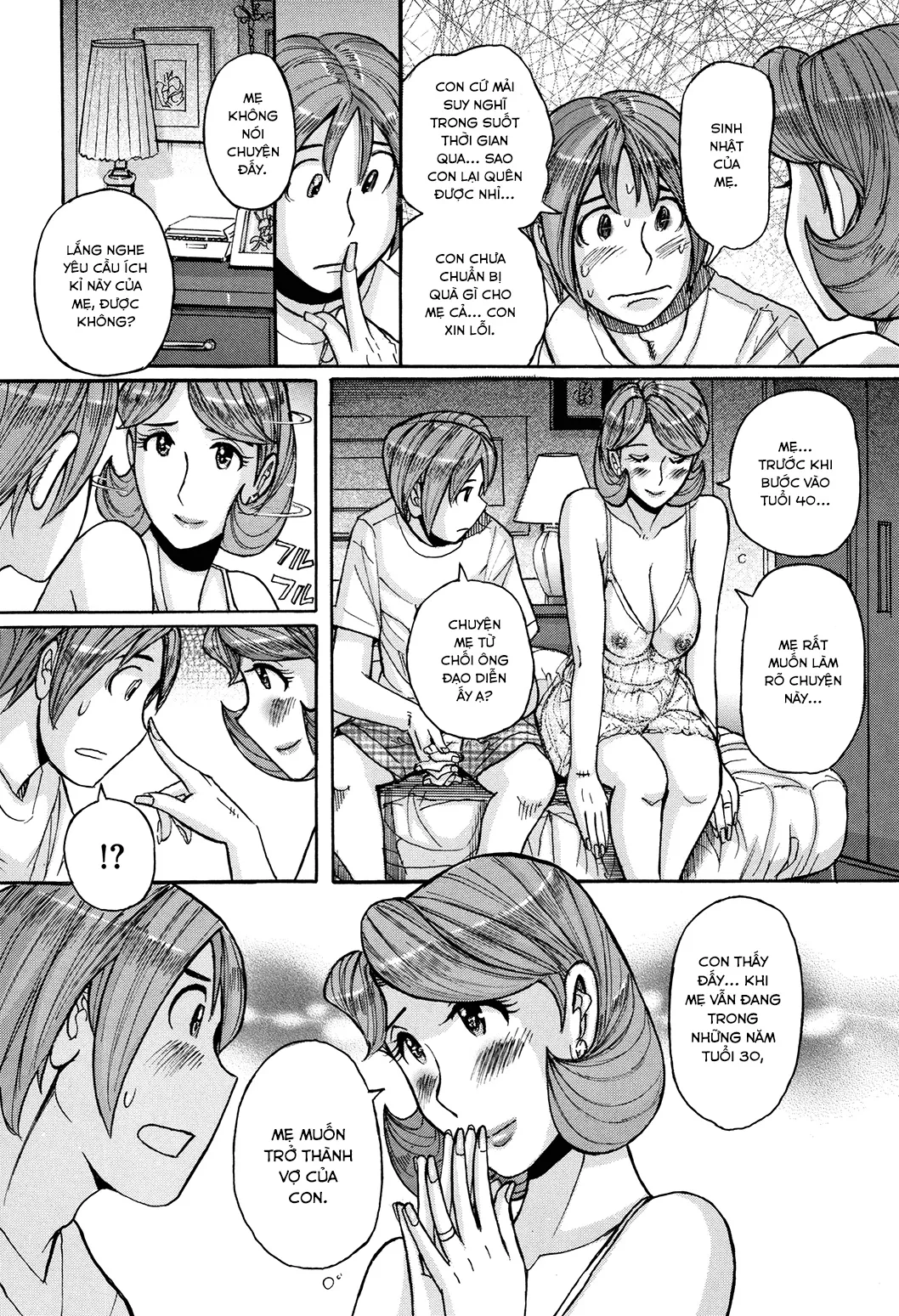 HentaiVN.net - Ảnh 15 - Bà già nhà tôi vẫn cực kì gợi dục [My mother is still super sexy; Ore no Kaa-san ga Itsu made mo Erosugiru] - Chap 4