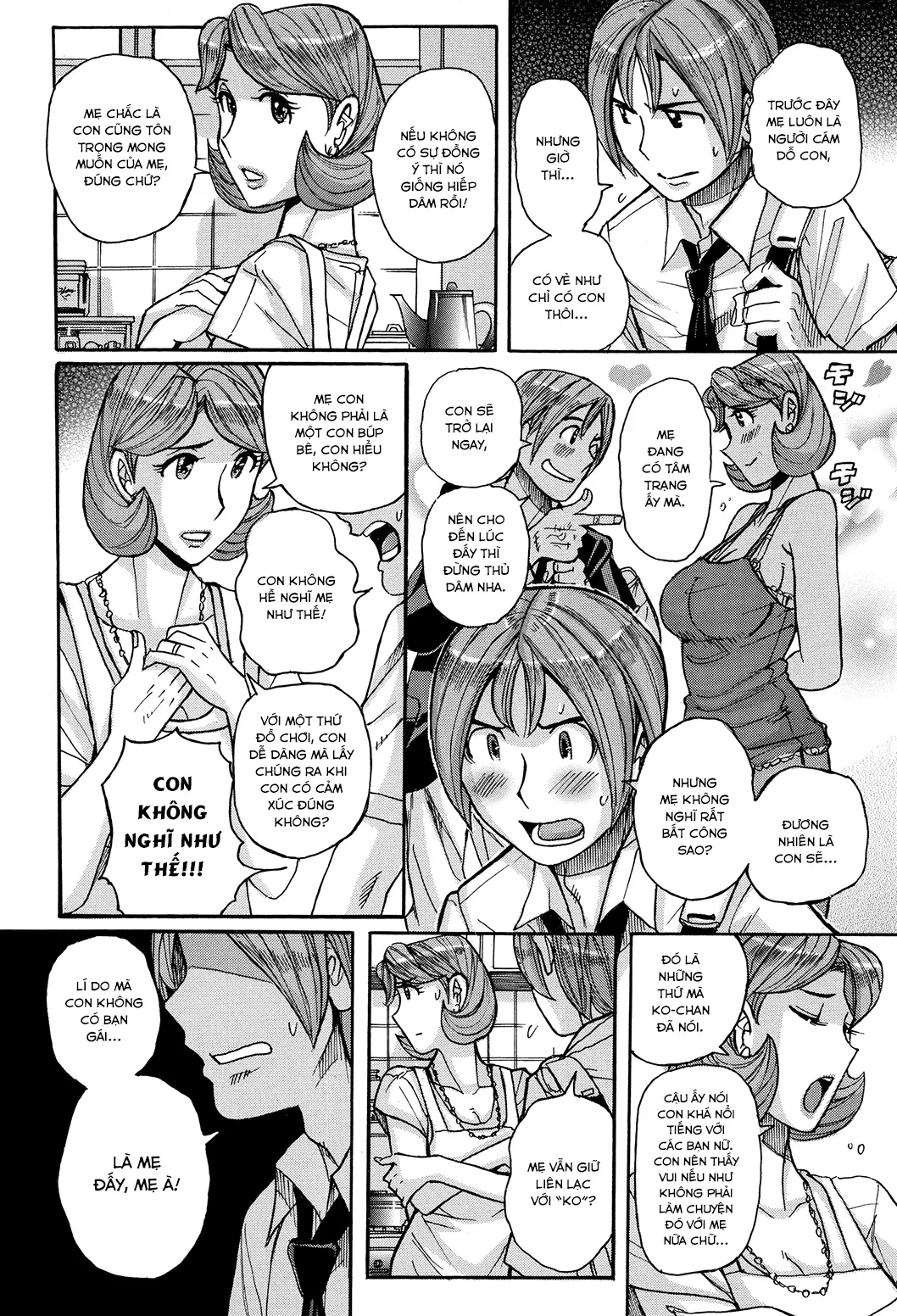 HentaiVN.net - Ảnh 4 - Bà già nhà tôi vẫn cực kì gợi dục [My mother is still super sexy; Ore no Kaa-san ga Itsu made mo Erosugiru] - Chap 4