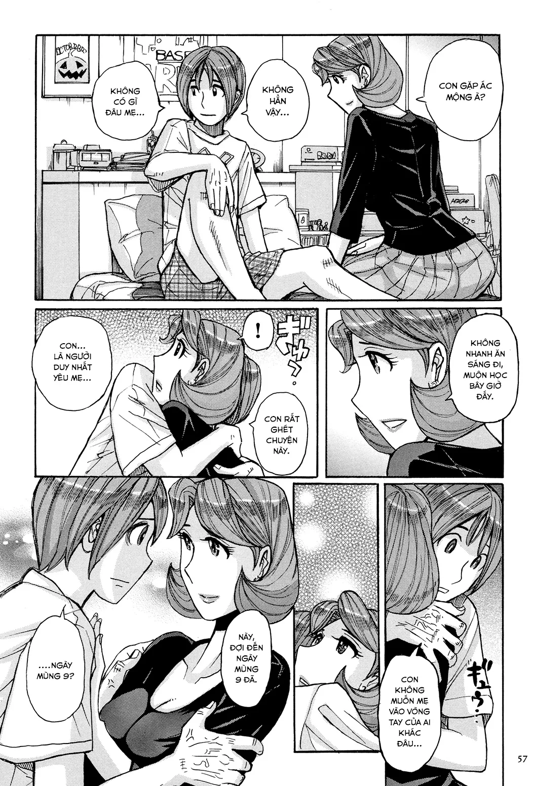 HentaiVN.net - Ảnh 9 - Bà già nhà tôi vẫn cực kì gợi dục [My mother is still super sexy; Ore no Kaa-san ga Itsu made mo Erosugiru] - Chap 4