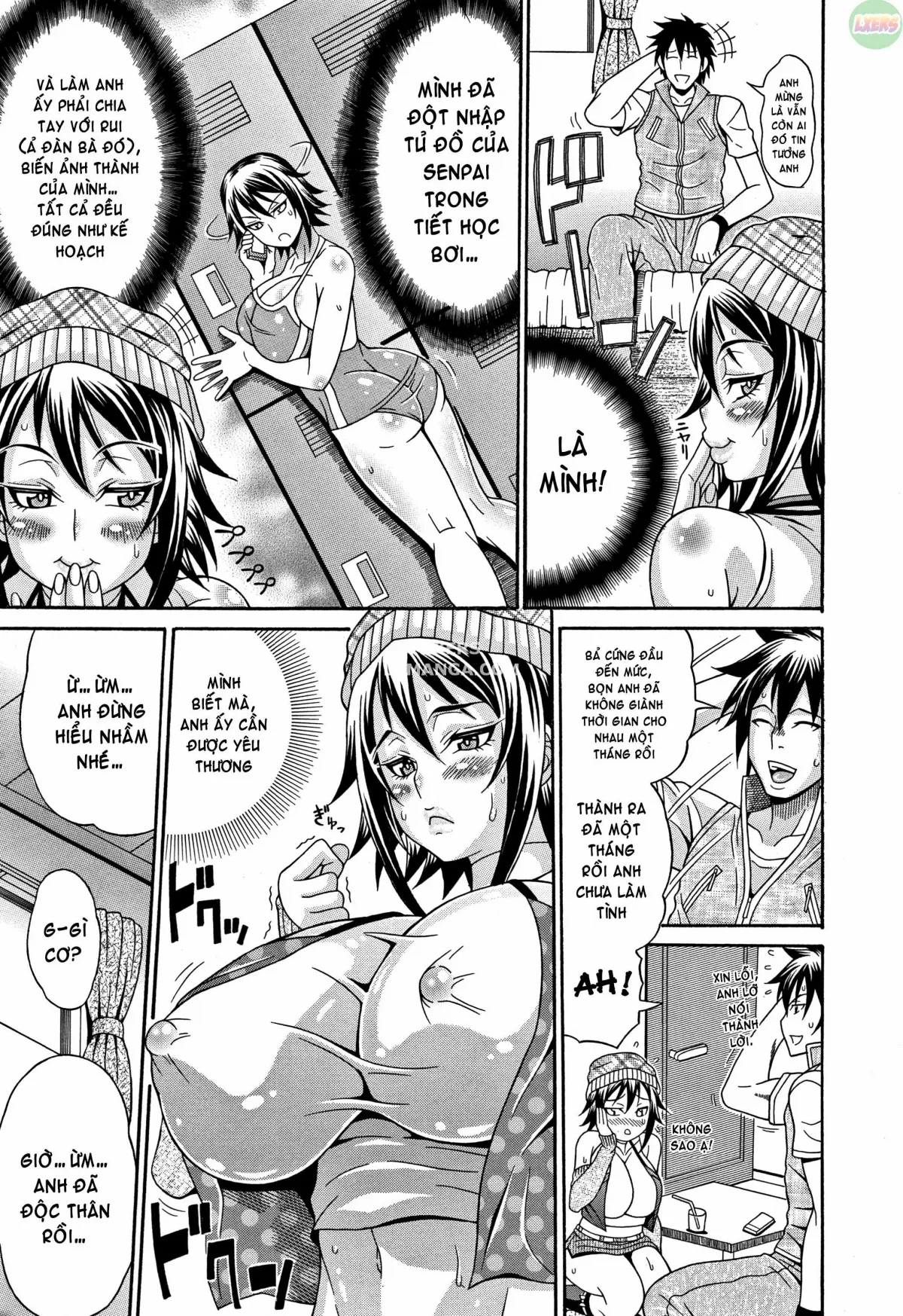 HentaiVN.net - Ảnh 6 - Mamire Chichi [Sticky Tits Feel Hot All Over;] - Chap 4