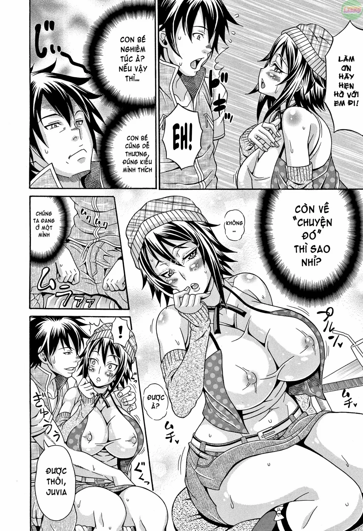 HentaiVN.net - Ảnh 7 - Mamire Chichi [Sticky Tits Feel Hot All Over;] - Chap 4