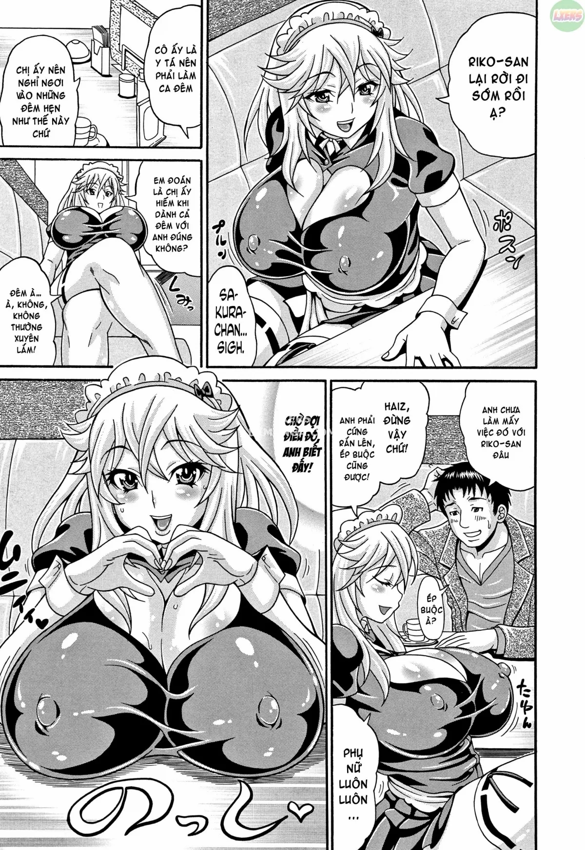 HentaiVN.net - Ảnh 6 - Mamire Chichi [Sticky Tits Feel Hot All Over;] - Chap 5