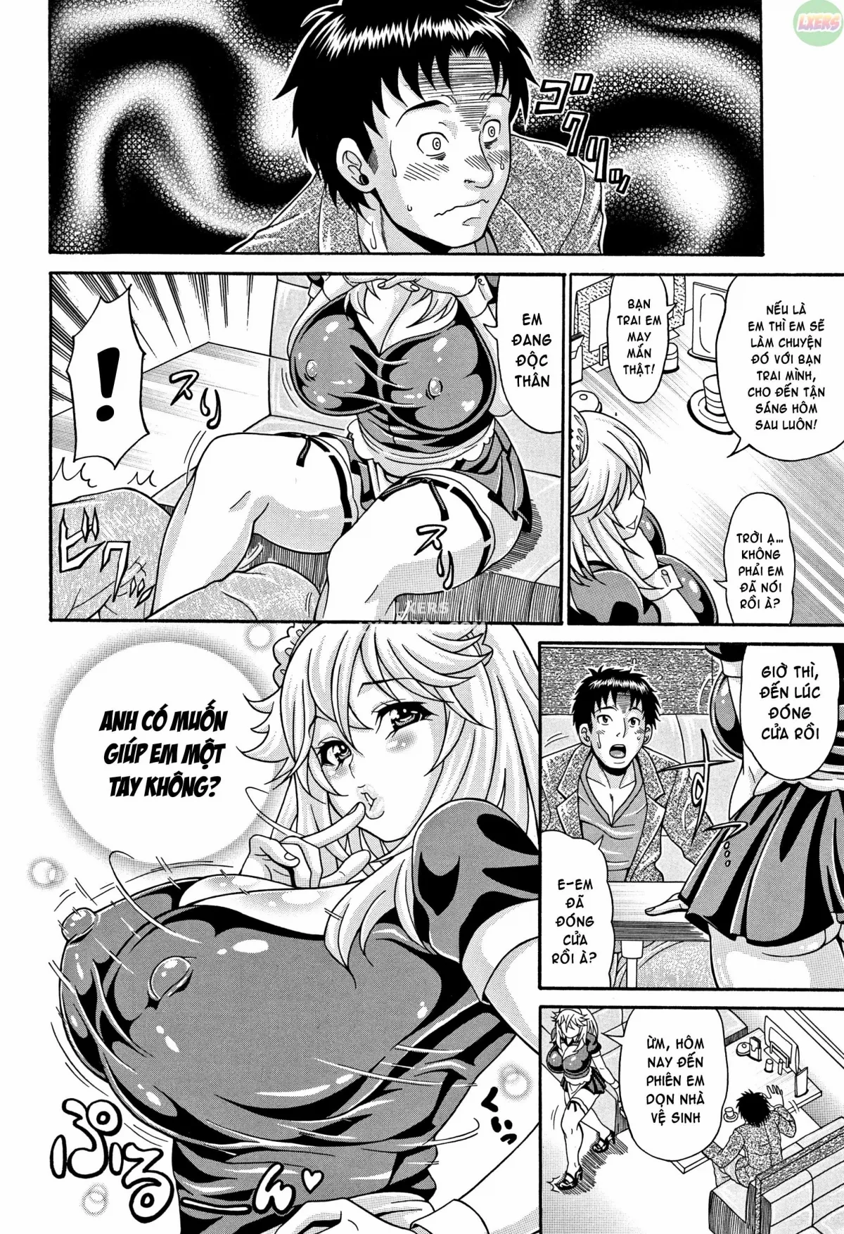 HentaiVN.net - Ảnh 7 - Mamire Chichi [Sticky Tits Feel Hot All Over;] - Chap 5