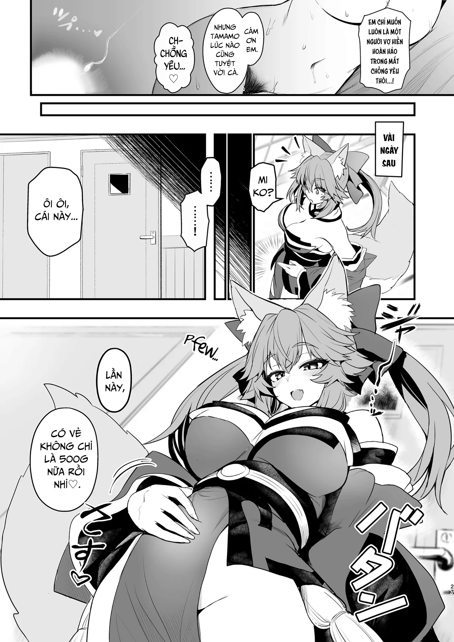 HentaiVN.net - Ảnh 27 - Bài tập giữ dáng của Tamamo - Một bắn là nằm.