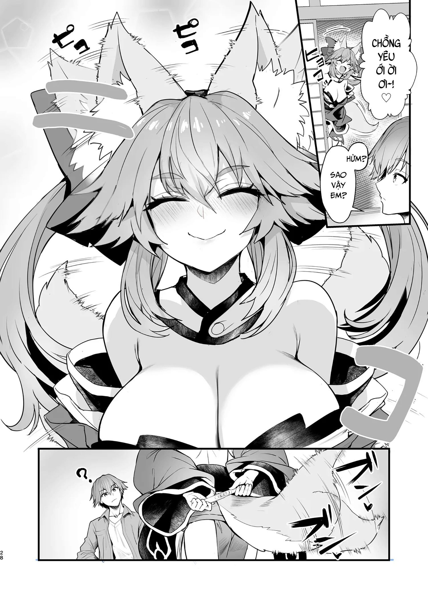 HentaiVN.net - Ảnh 28 - Bài tập giữ dáng của Tamamo - Một bắn là nằm.