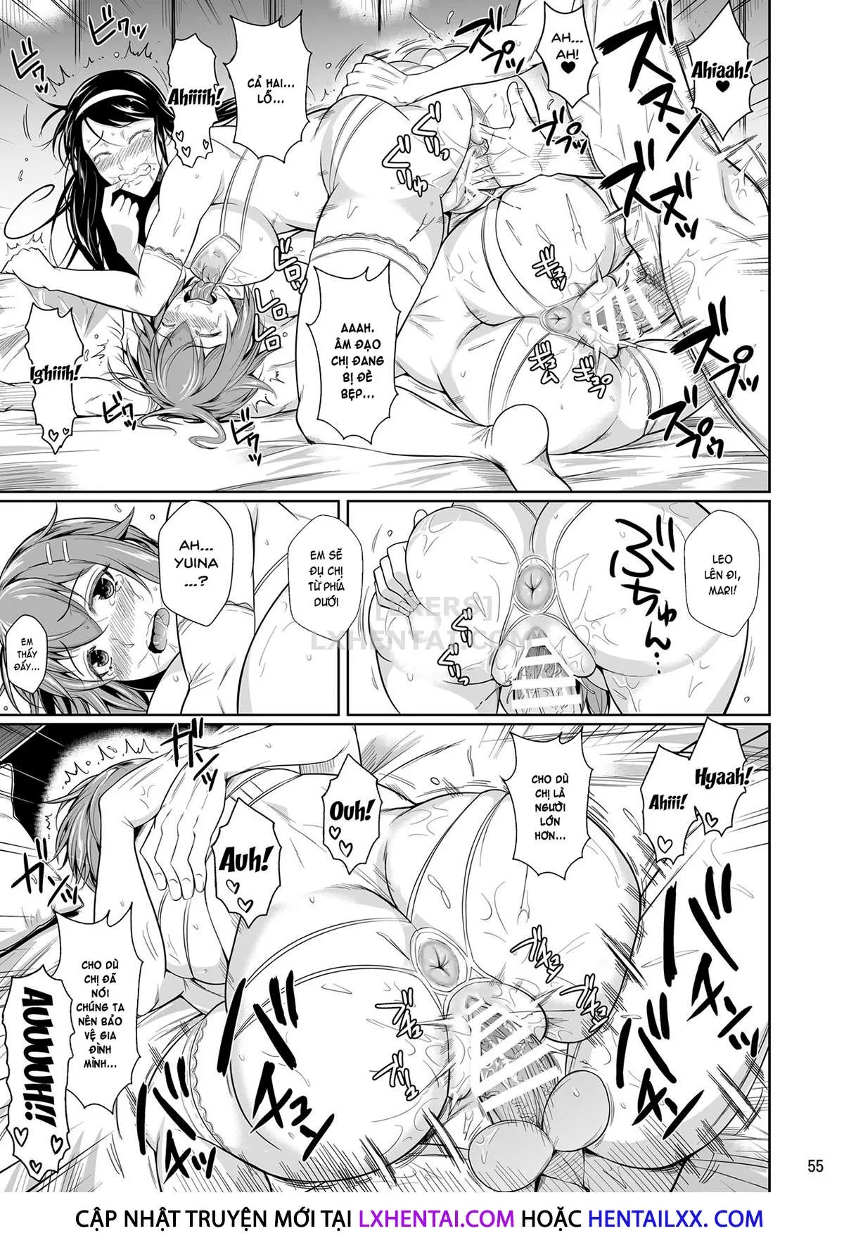 HentaiVN.net - Ảnh 57 - Touchuukasou 8 ~Shinyuu No Shimai O Musaboru Natsu~ Saishuushou - Chap 13