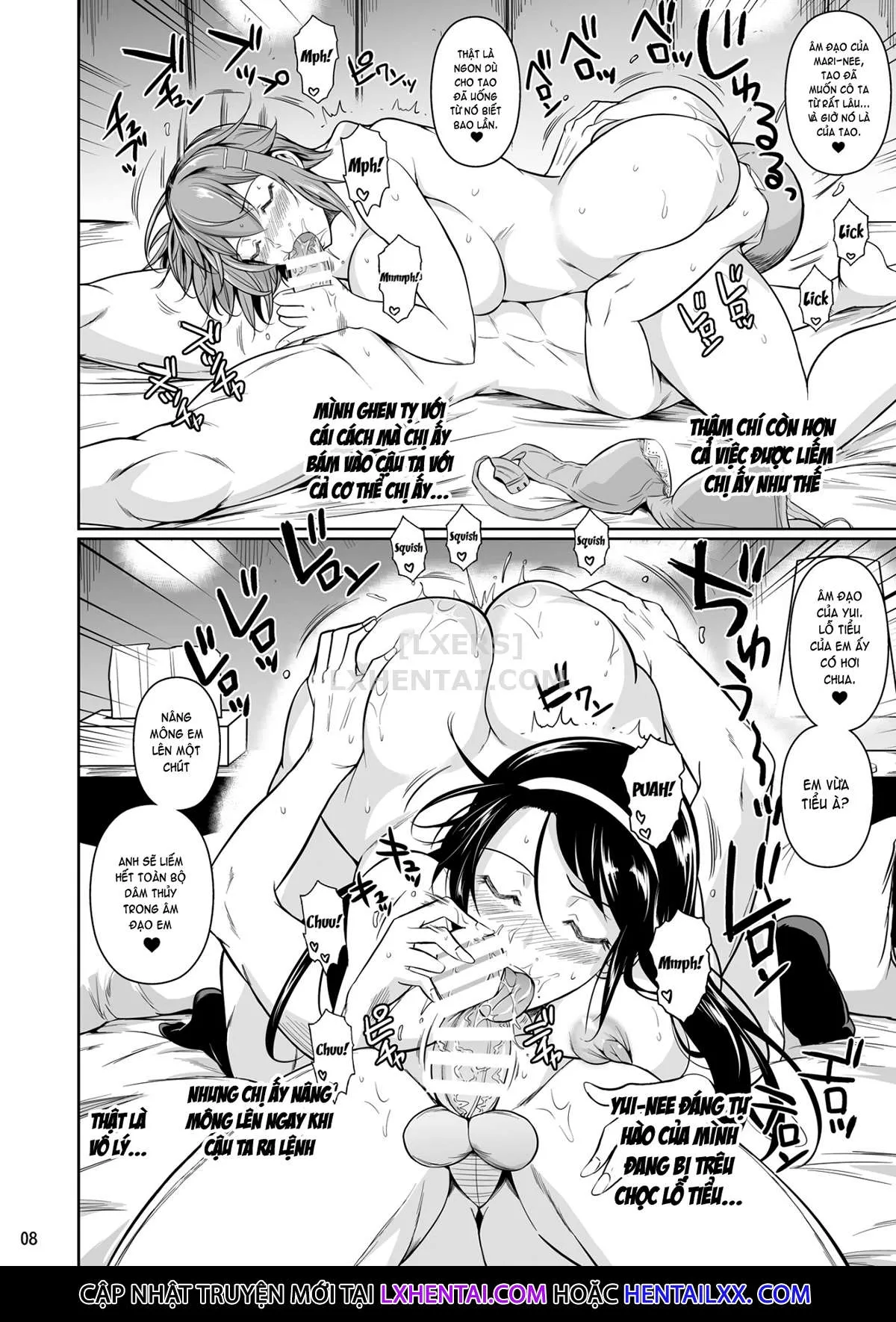 HentaiVN.net - Ảnh 10 - Touchuukasou 8 ~Shinyuu No Shimai O Musaboru Natsu~ Saishuushou - Chap 14 - END