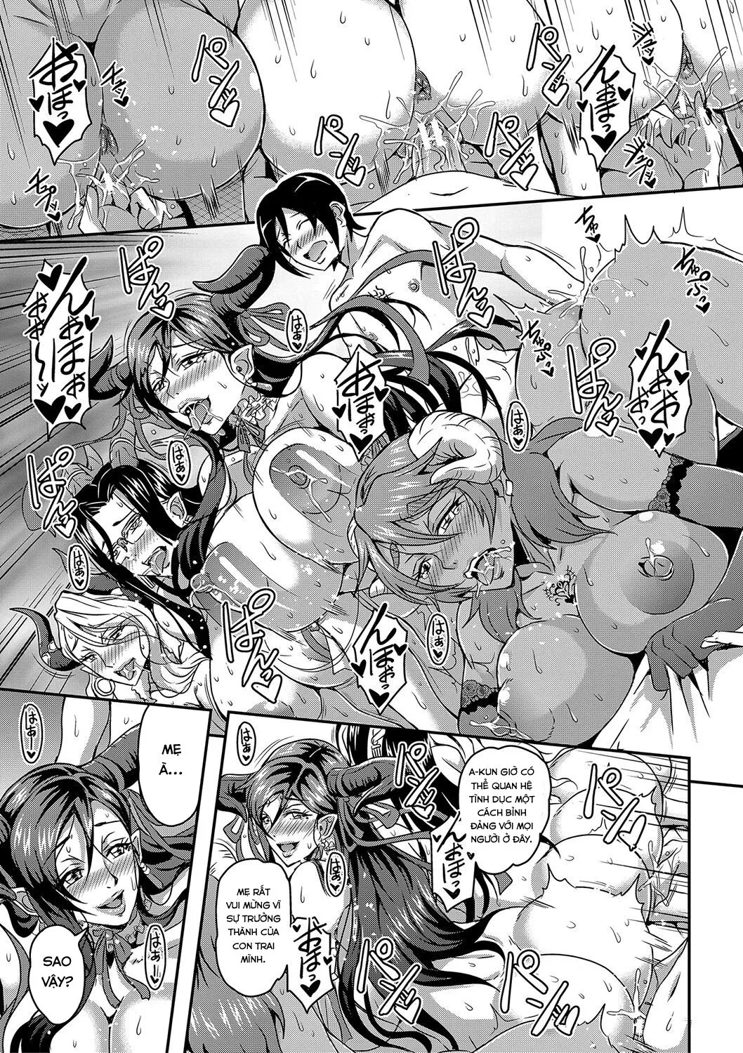 HentaiVN.net - Ảnh 34 - Boku to Succubus Mama-tachi to no Harem Life - Chap 1