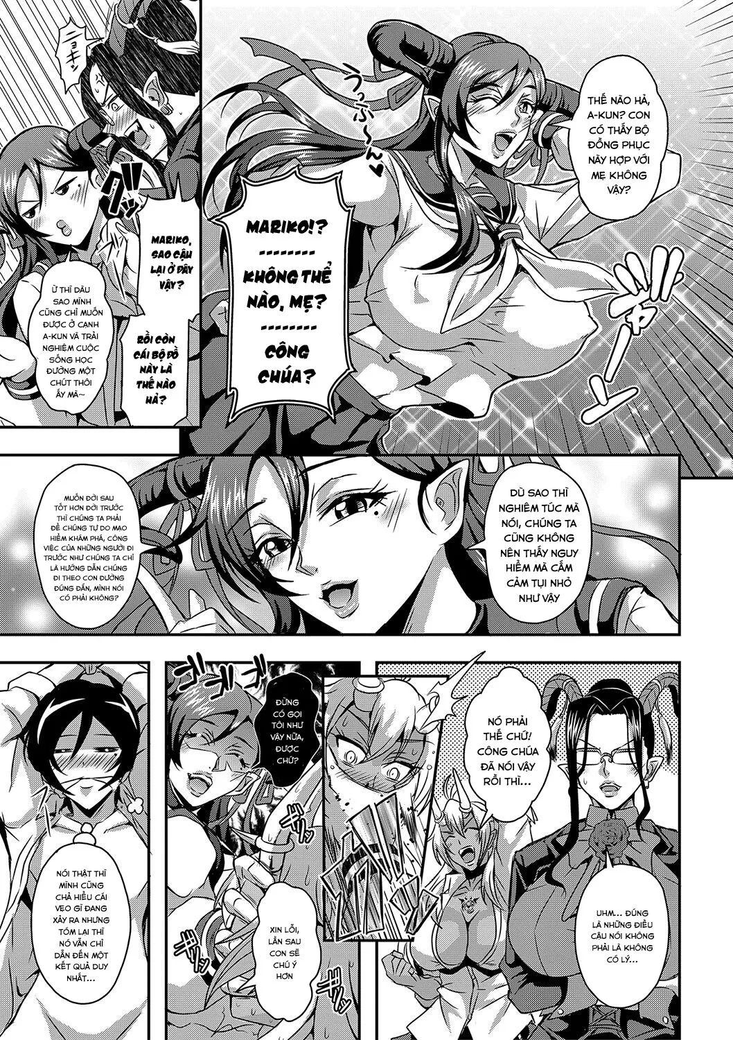 HentaiVN.net - Ảnh 8 - Boku to Succubus Mama-tachi to no Harem Life - Chap 3