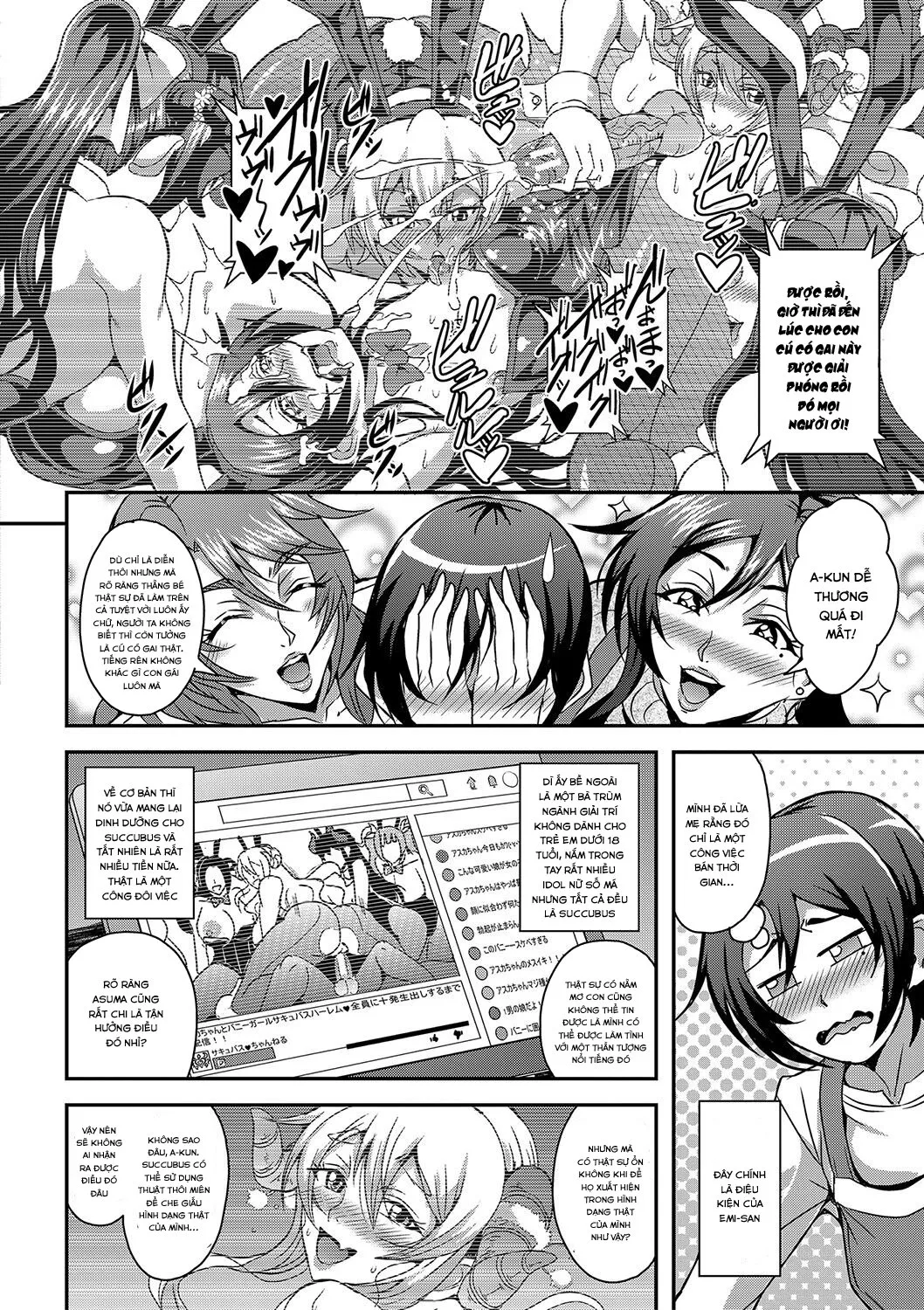 HentaiVN.net - Ảnh 3 - Boku to Succubus Mama-tachi to no Harem Life - Chap 4