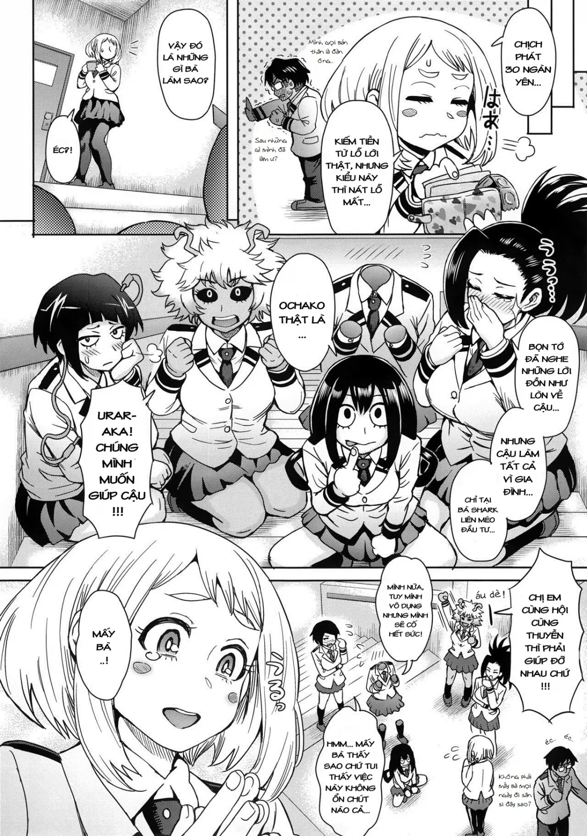 HentaiVN.net - Ảnh 11 - Phía sau một cô gái trong nghành đụ dạo... (Boku no Hero Academia) [Uraraka's BehindScenes Prostitution, Uraraka Ura Fuuzoku] - One + n x 3,141592653589 shot