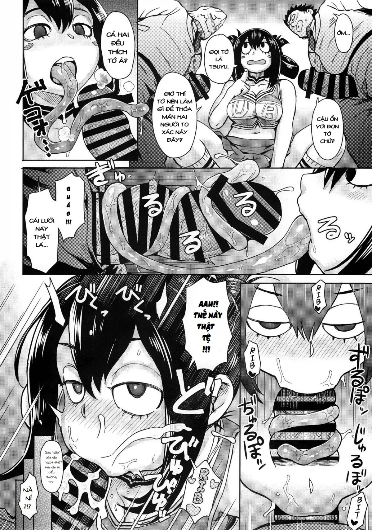 HentaiVN.net - Ảnh 13 - Phía sau một cô gái trong nghành đụ dạo... (Boku no Hero Academia) [Uraraka's BehindScenes Prostitution, Uraraka Ura Fuuzoku] - One + n x 3,141592653589 shot