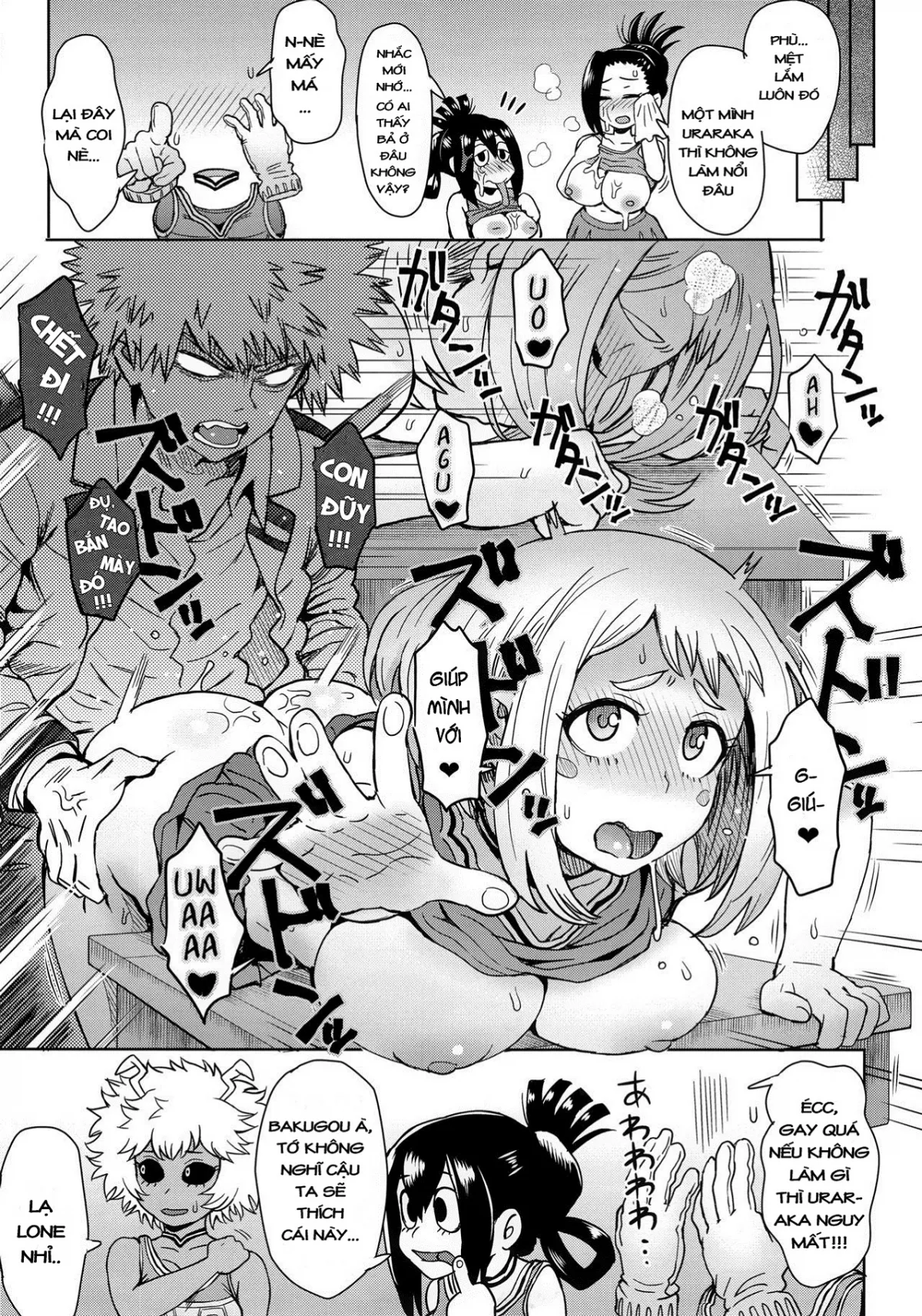 HentaiVN.net - Ảnh 20 - Phía sau một cô gái trong nghành đụ dạo... (Boku no Hero Academia) [Uraraka's BehindScenes Prostitution, Uraraka Ura Fuuzoku] - One + n x 3,141592653589 shot