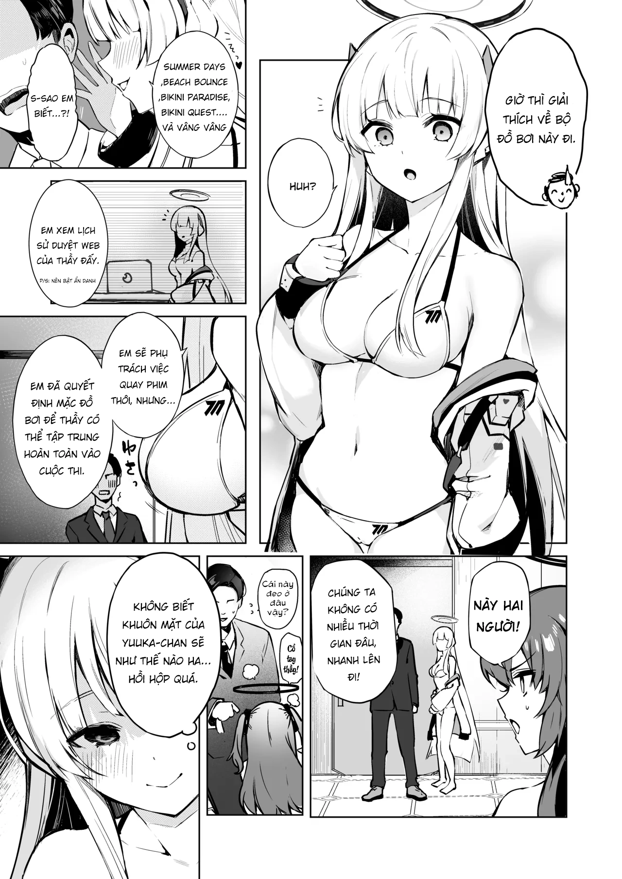 HentaiVN.net - Ảnh 5 - Dokidoki Bikini Seminar - Suýt nữa gặp ông bà vì 2 em