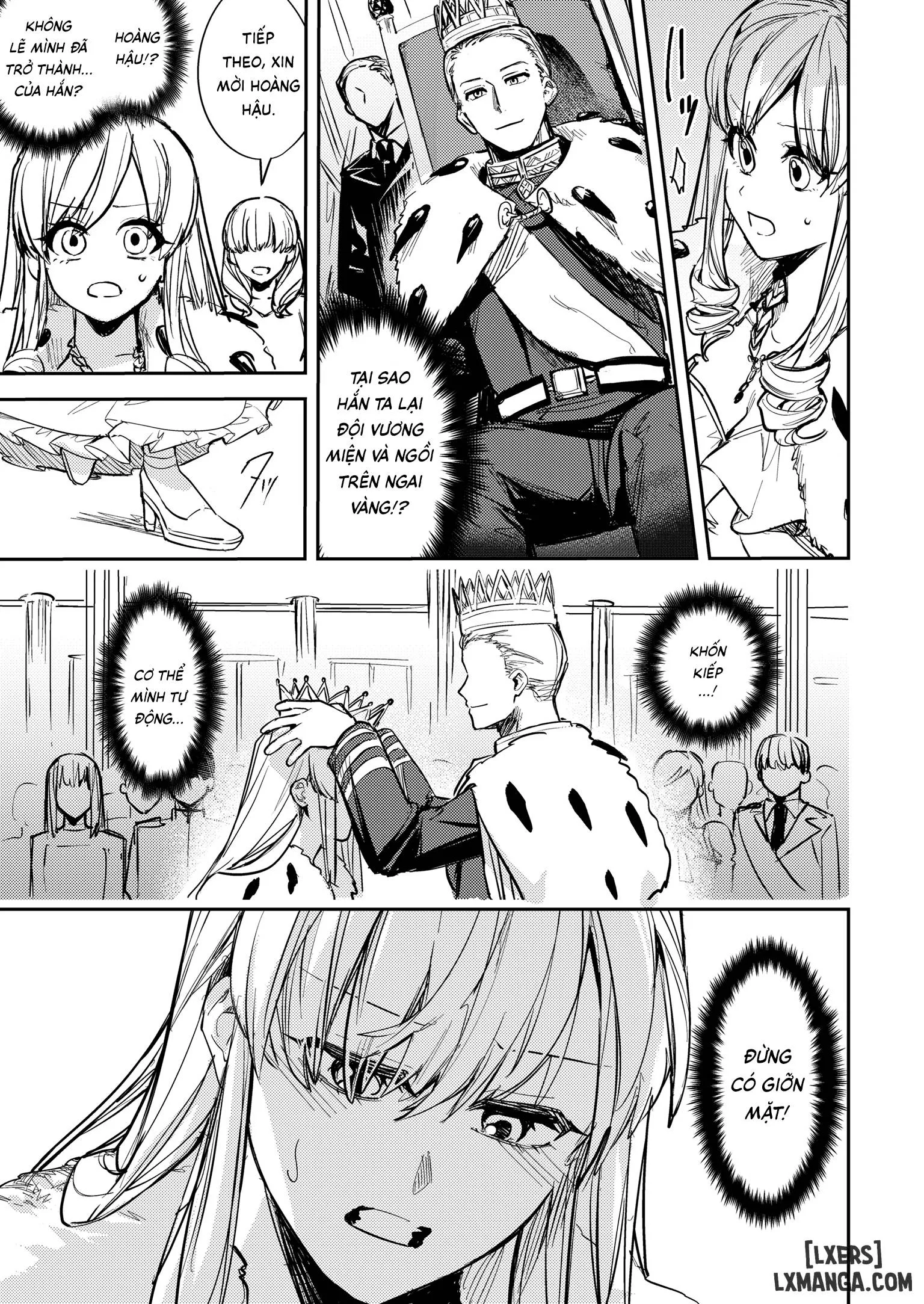 HentaiVN.net - Ảnh 8 - Ngôi vị bị đánh cắp ~Từ vua thành hoàng hậu~ - Oneshot