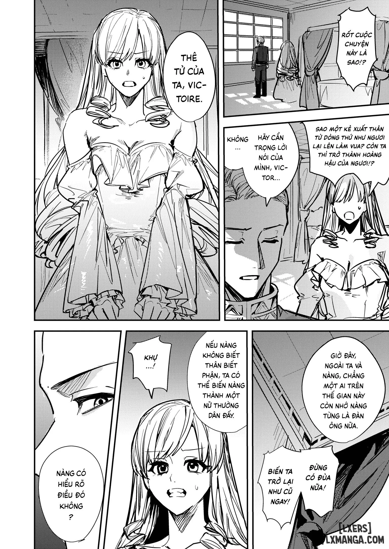 HentaiVN.net - Ảnh 9 - Ngôi vị bị đánh cắp ~Từ vua thành hoàng hậu~ - Oneshot