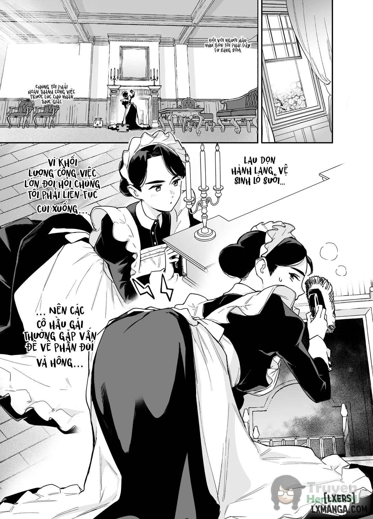 HentaiVN.net - Ảnh 4 - Wagaya no Housemaid Bridget Sei no Gohoushi ~Danro Souji kara Kozukuri made~ - Oneshot