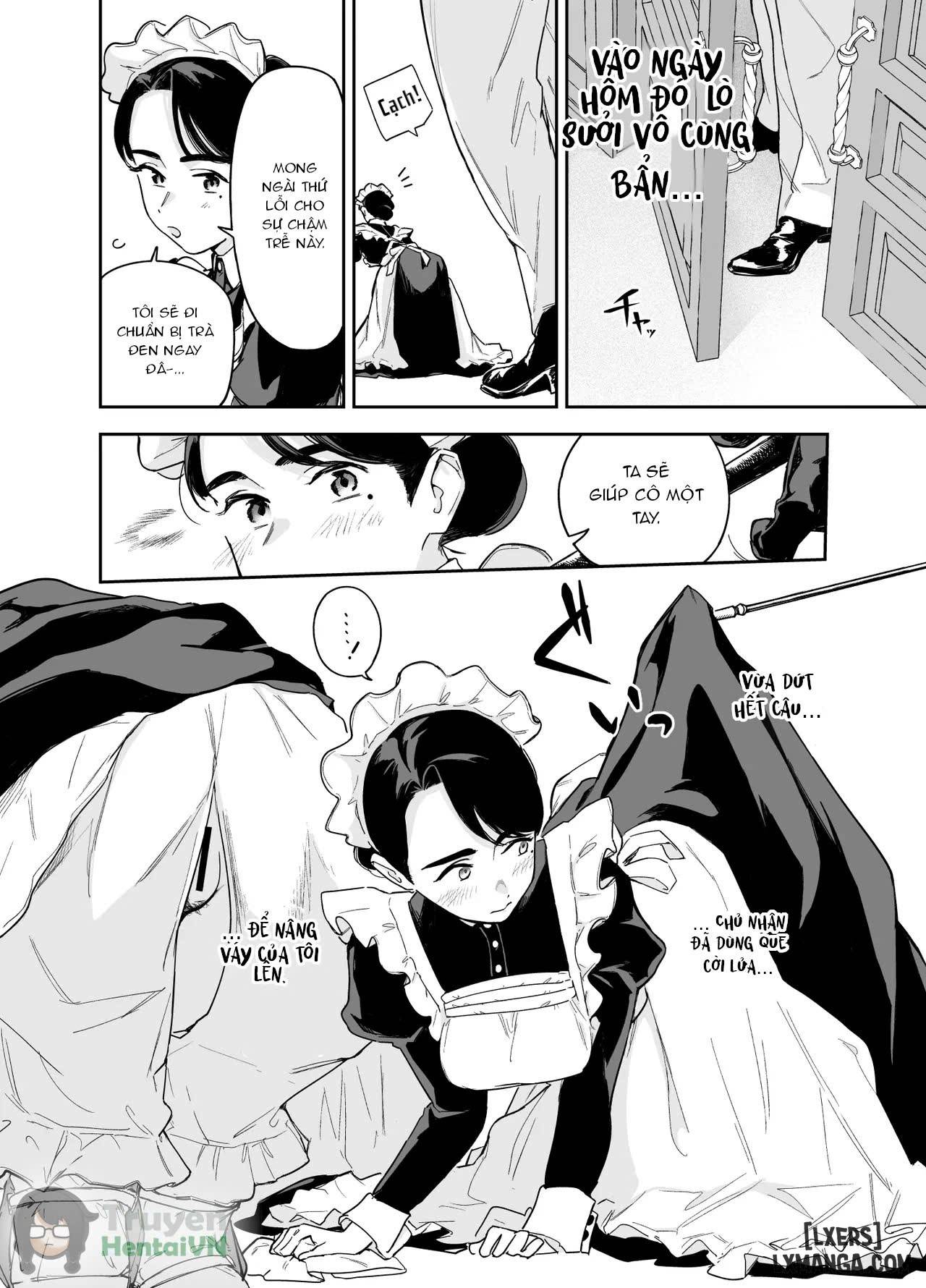 HentaiVN.net - Ảnh 5 - Wagaya no Housemaid Bridget Sei no Gohoushi ~Danro Souji kara Kozukuri made~ - Oneshot