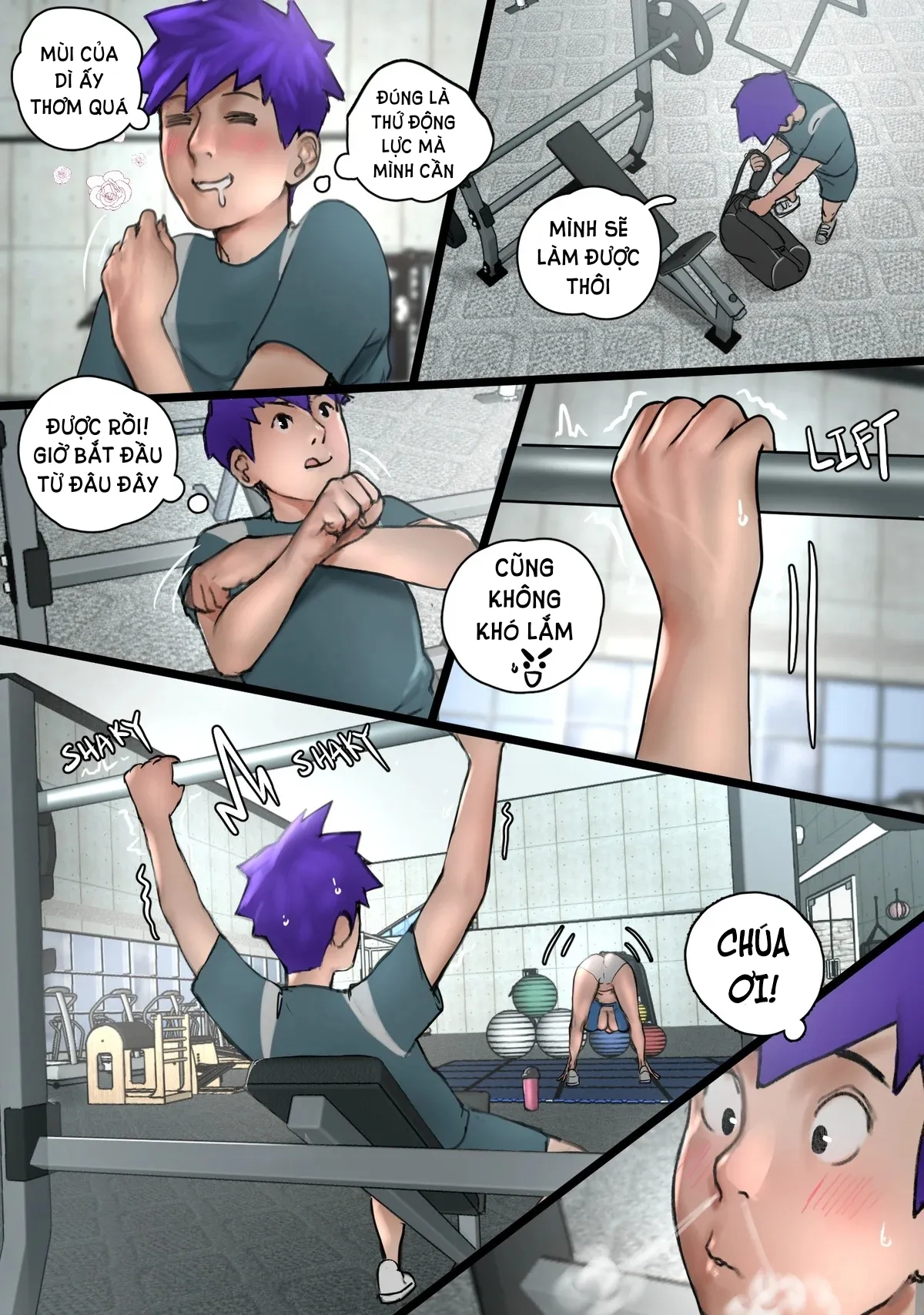 HentaiVN.net - Ảnh 7 - Lucy Gym Encounter - Oneshot (đã sửa)