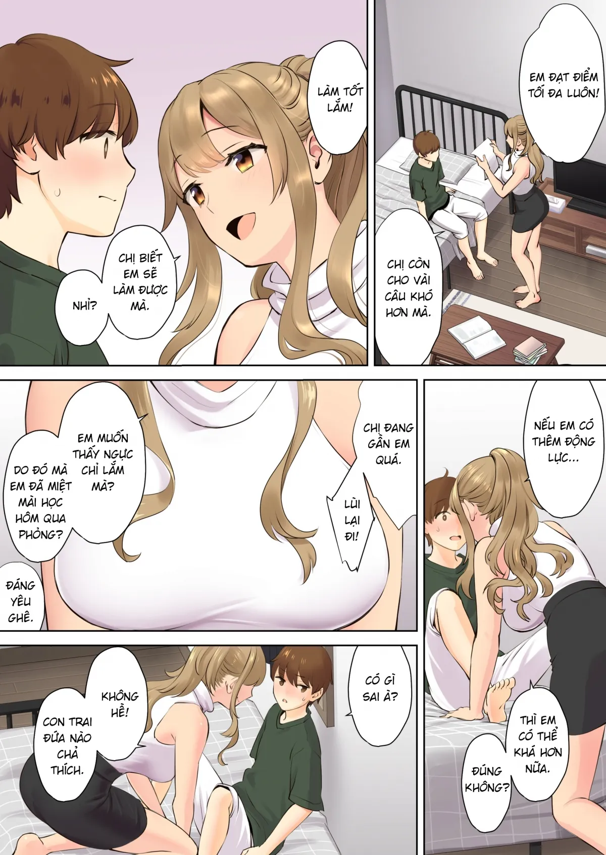 HentaiVN.net - Ảnh 15 - Sống cùng bà chị neet [NEET Onee-chan to Boku] - Chap 1