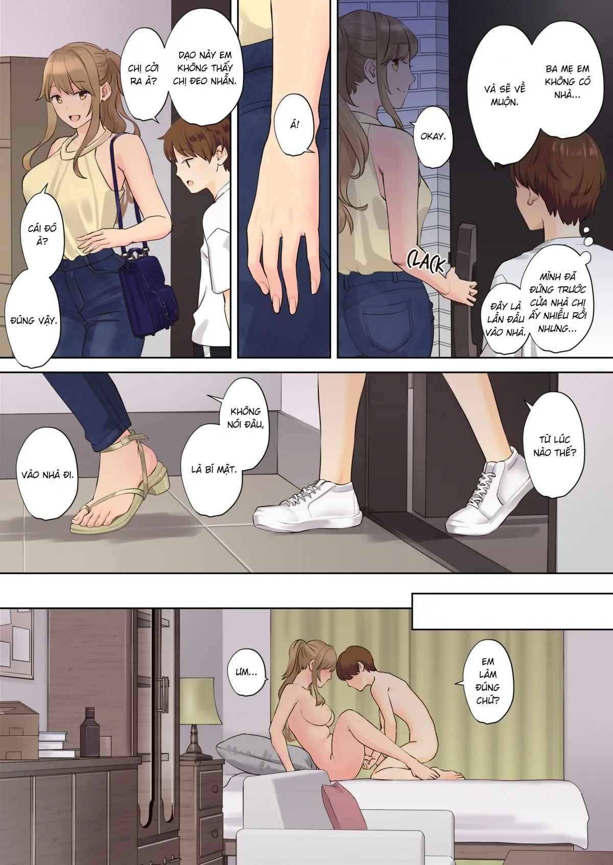 HentaiVN.net - Ảnh 10 - Sống cùng bà chị neet [NEET Onee-chan to Boku] - Chap 3