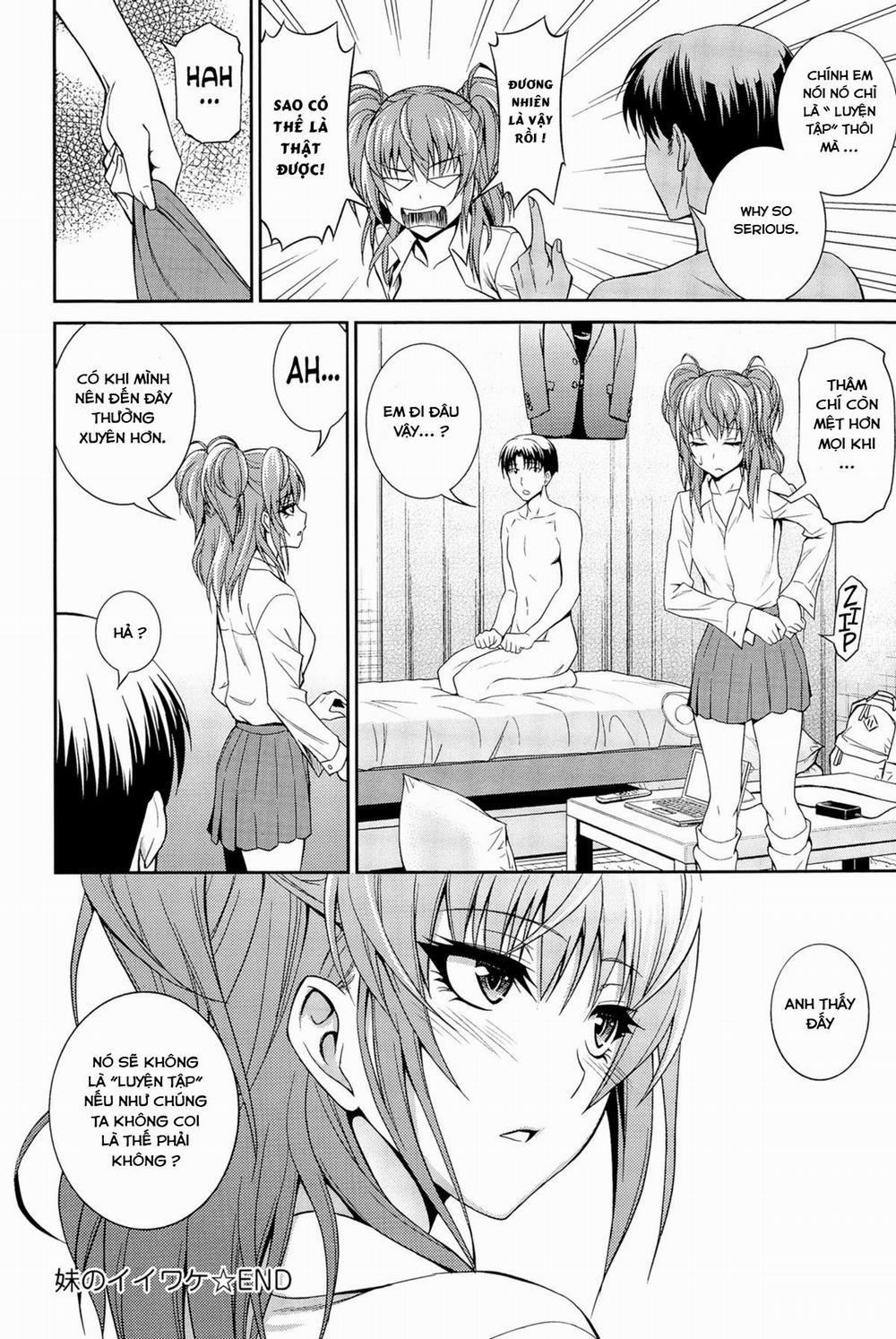 HentaiVN.net - Ảnh 23 - Imouto no Iiwake [Sister's Excuse; Cái cớ của em gái] - Oneshot