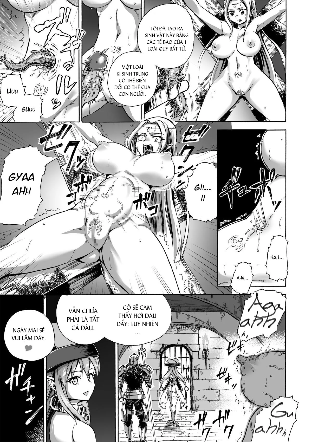 HentaiVN.net - Ảnh 5 - Majo no Rakujitsu 2 -Kagyaku- [Witch's Final Hour 2 -Cruel Torture- ; 魔女の落日2 -苛虐-] - Chap 2.1