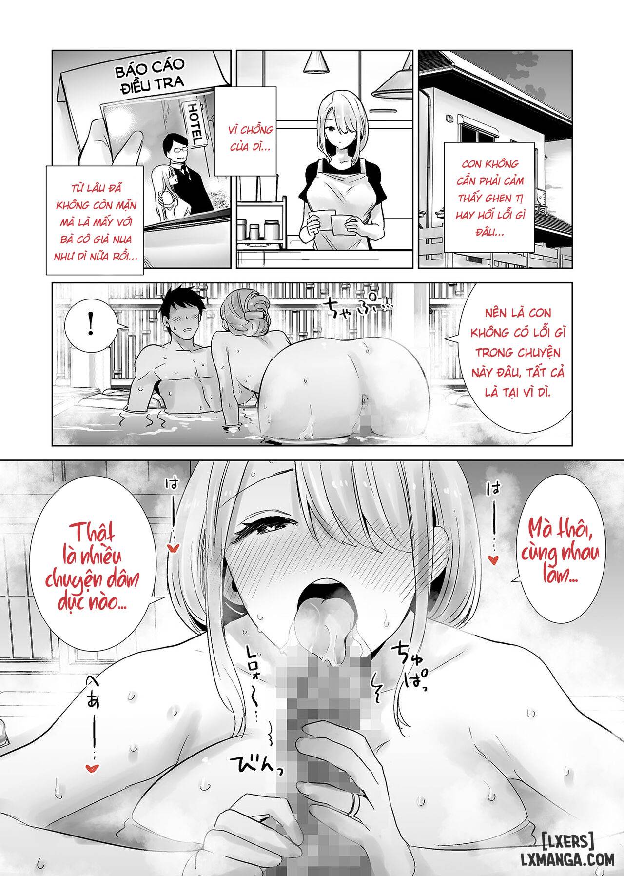 HentaiVN.net - Ảnh 21 - Tomodachi no Mama ga Boku no Dekachin Ikimakutta Onsen Ryokou - Oneshot