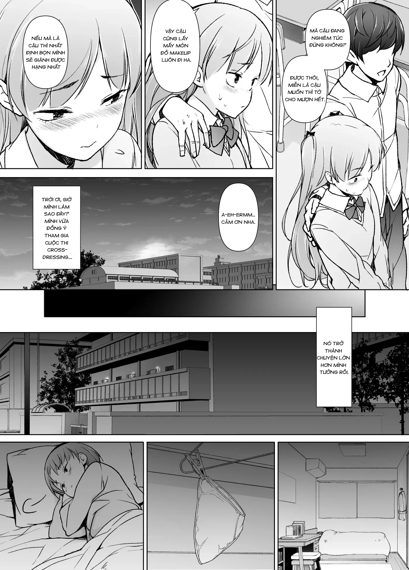 HentaiVN.net - Ảnh 15 - Danshikou no Kawaii Ko ga Josou Shita Hanashi - Chap 1