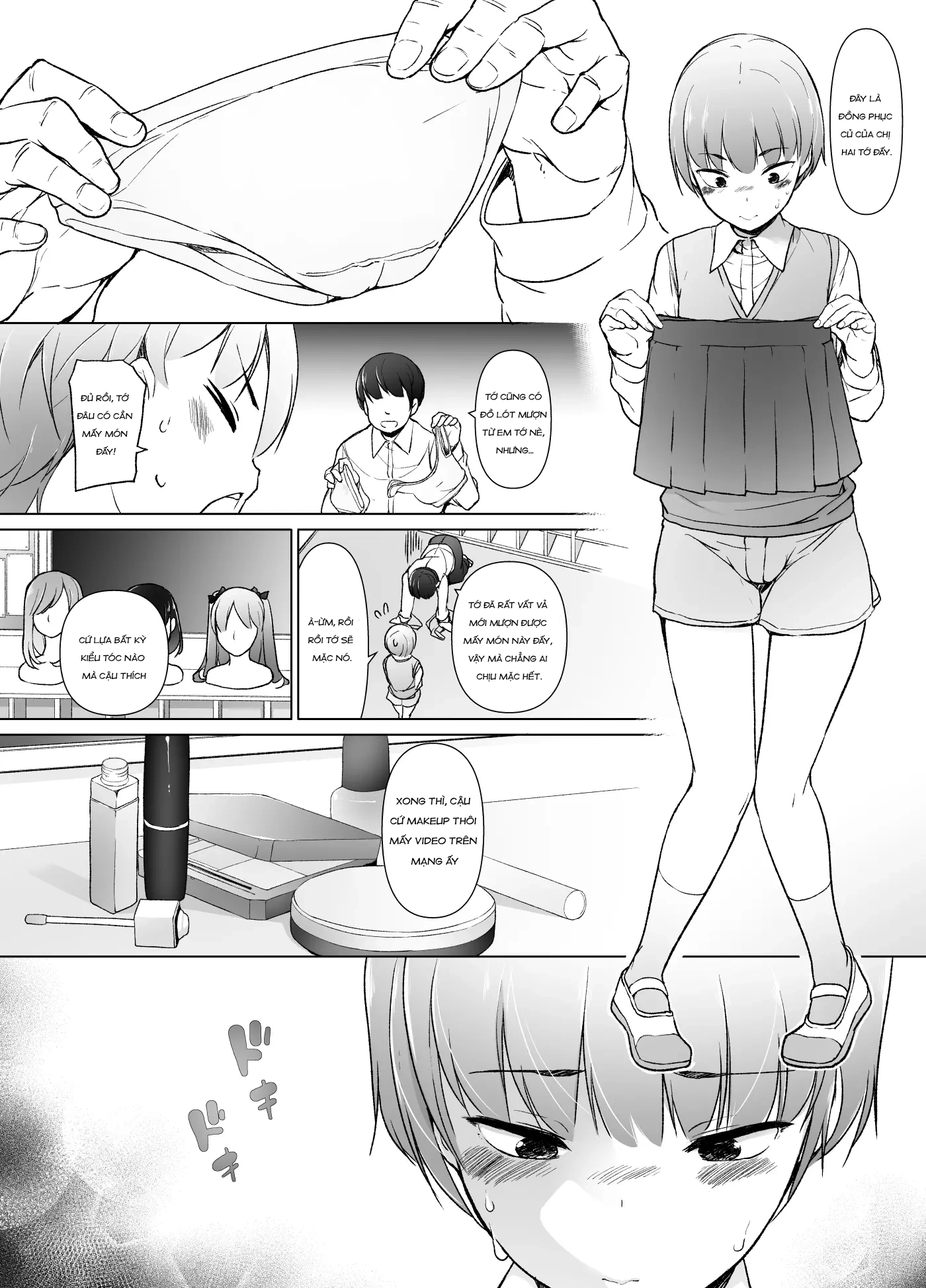 HentaiVN.net - Ảnh 5 - Danshikou no Kawaii Ko ga Josou Shita Hanashi - Chap 1