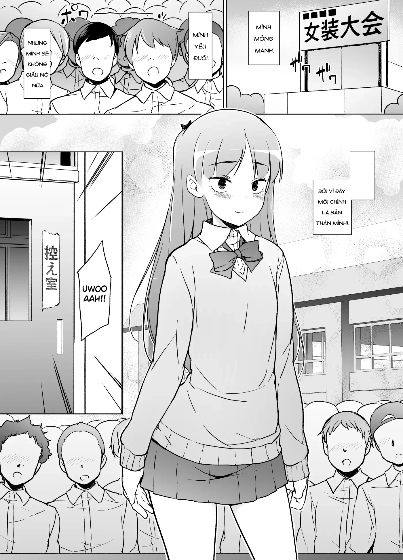 HentaiVN.net - Ảnh 41 - Danshikou no Kawaii Ko ga Josou Shita Hanashi - Chap 1