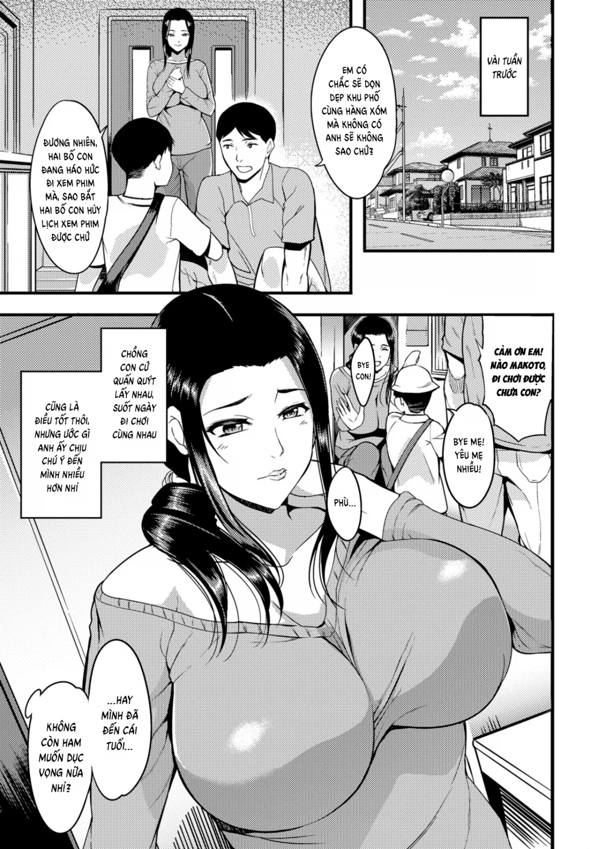 HentaiVN.net - Ảnh 9 - The Pleasure Married Women Do Not Know [Oku-san ga Shiranai Kairaku] - Chap 1