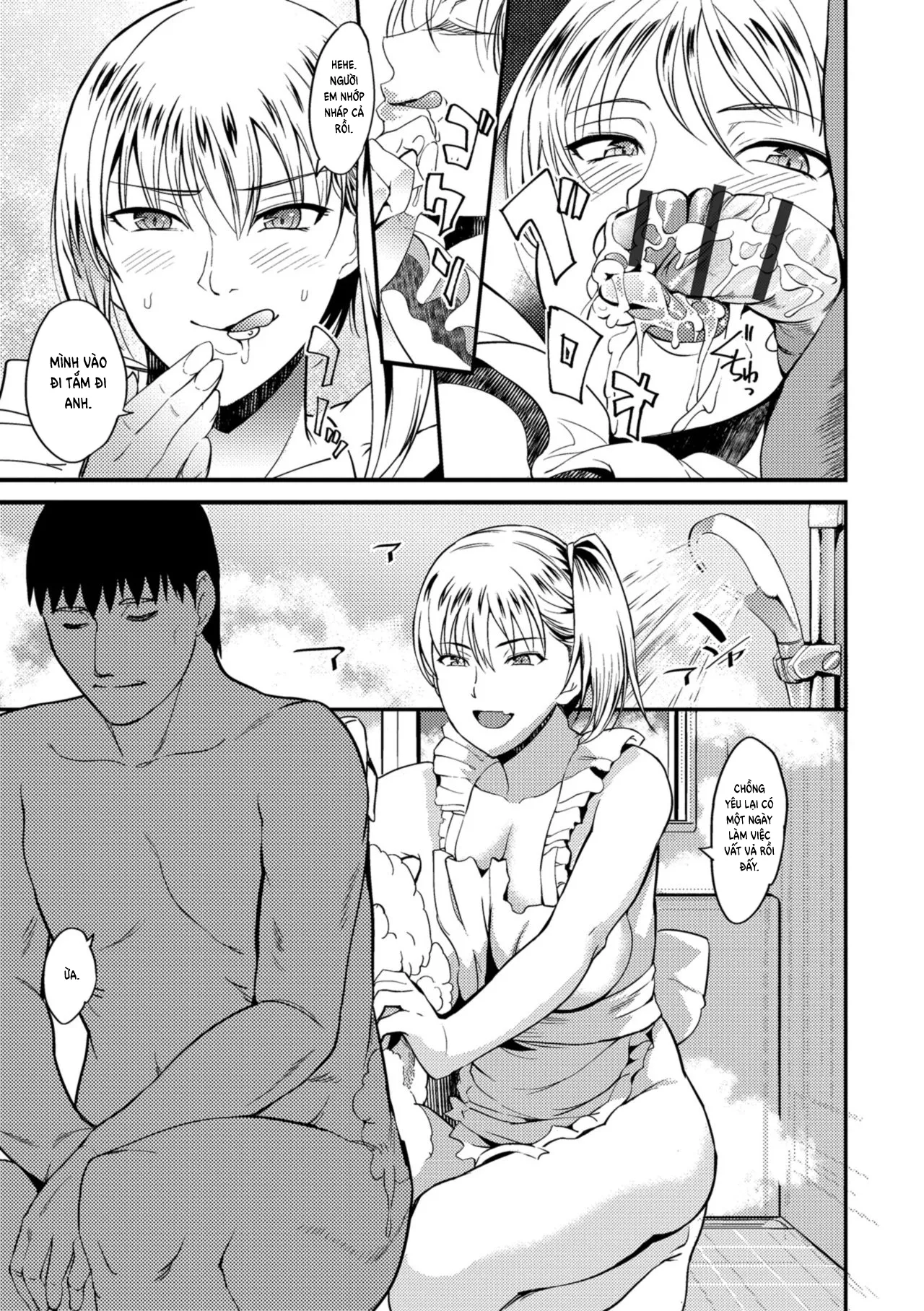 HentaiVN.net - Ảnh 9 - The Pleasure Married Women Do Not Know [Oku-san ga Shiranai Kairaku] - Chap 9