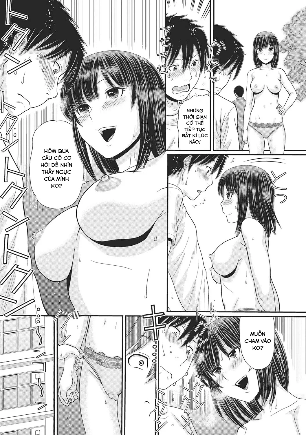 HentaiVN.net - Ảnh 14 - Công tắc thời gian [TOKI to MEKI -Tomatta Sekai de Majiwaru Toiki; トキトメキ-止まった世界で交わる吐息] - Chap 2