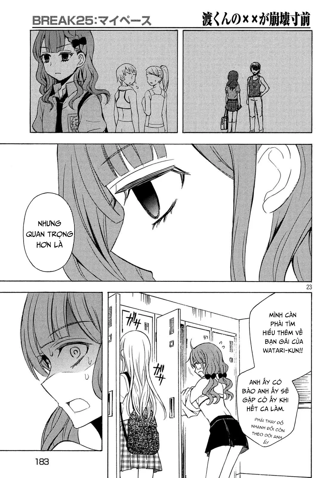 HentaiVN.net - Ảnh 23 - Watari-kun no xx ga Houkai Sunzen [渡くんの××が崩壊寸前; 渡君的XX即将崩坏; Watari-kun no Batsu Batsu ga Houkai Sunzen; Watari-kun no Batsubatsu ga Houkai Sunzen] - Chap 28