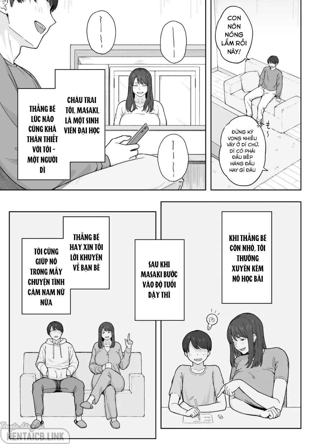 HentaiVN.net - Ảnh 4 - Cùng dì sau bữa ăn tối - Oneshot