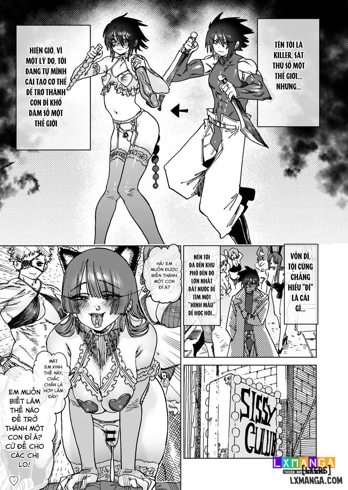 HentaiVN.net - Ảnh 9 - "Mesu Ochi" Sekai Saikyou no Koroshiya Self Mesu-ka Kaizou 1-11 - Oneshot.