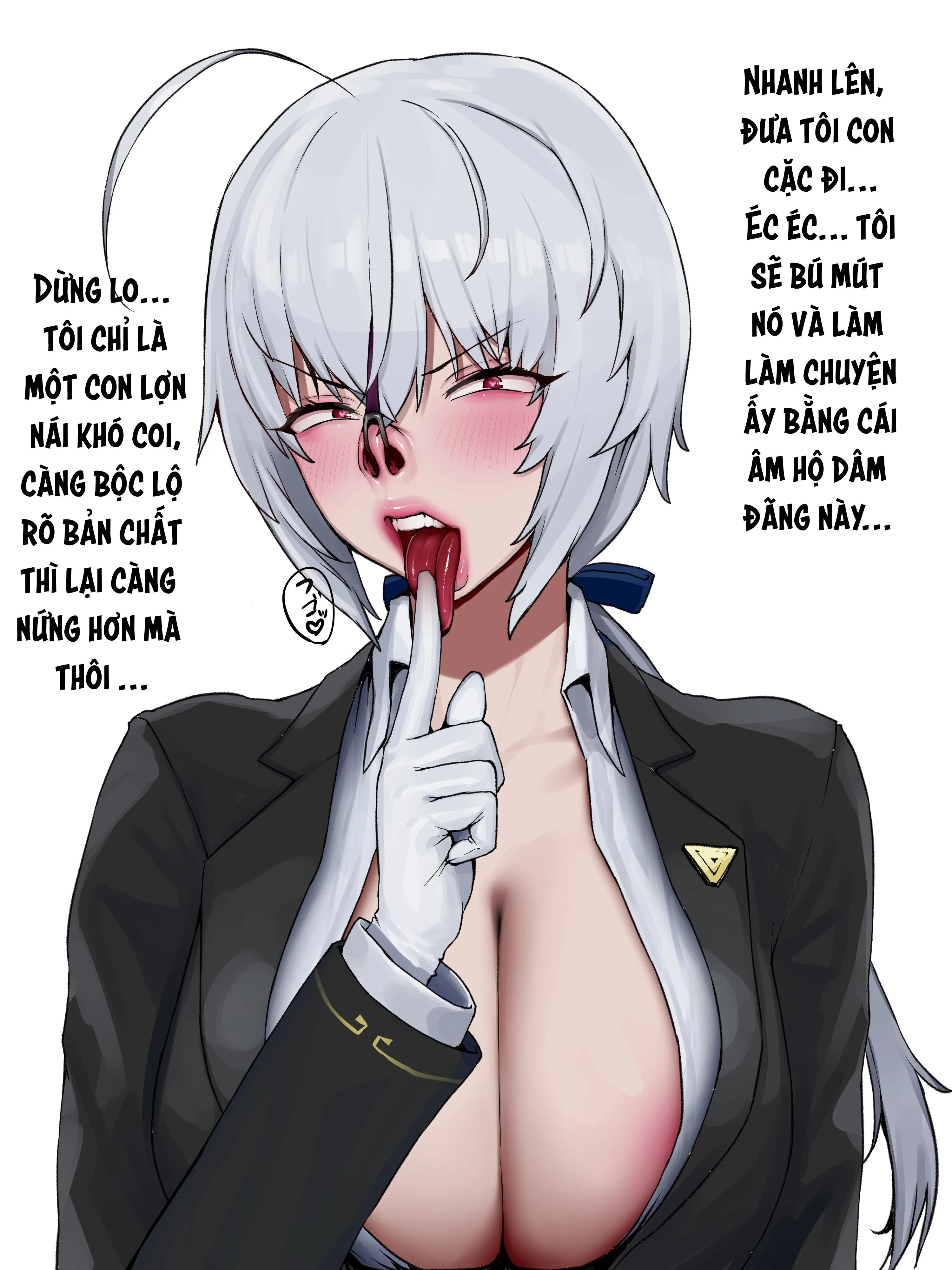 HentaiVN.net - Ảnh 5 - Biến nữ quản gia tóc bạc ngực bự thành một kẻ nghiện sex [デカパイ銀髪執事の脳みそをセックス中毒に変える] - Oneshot