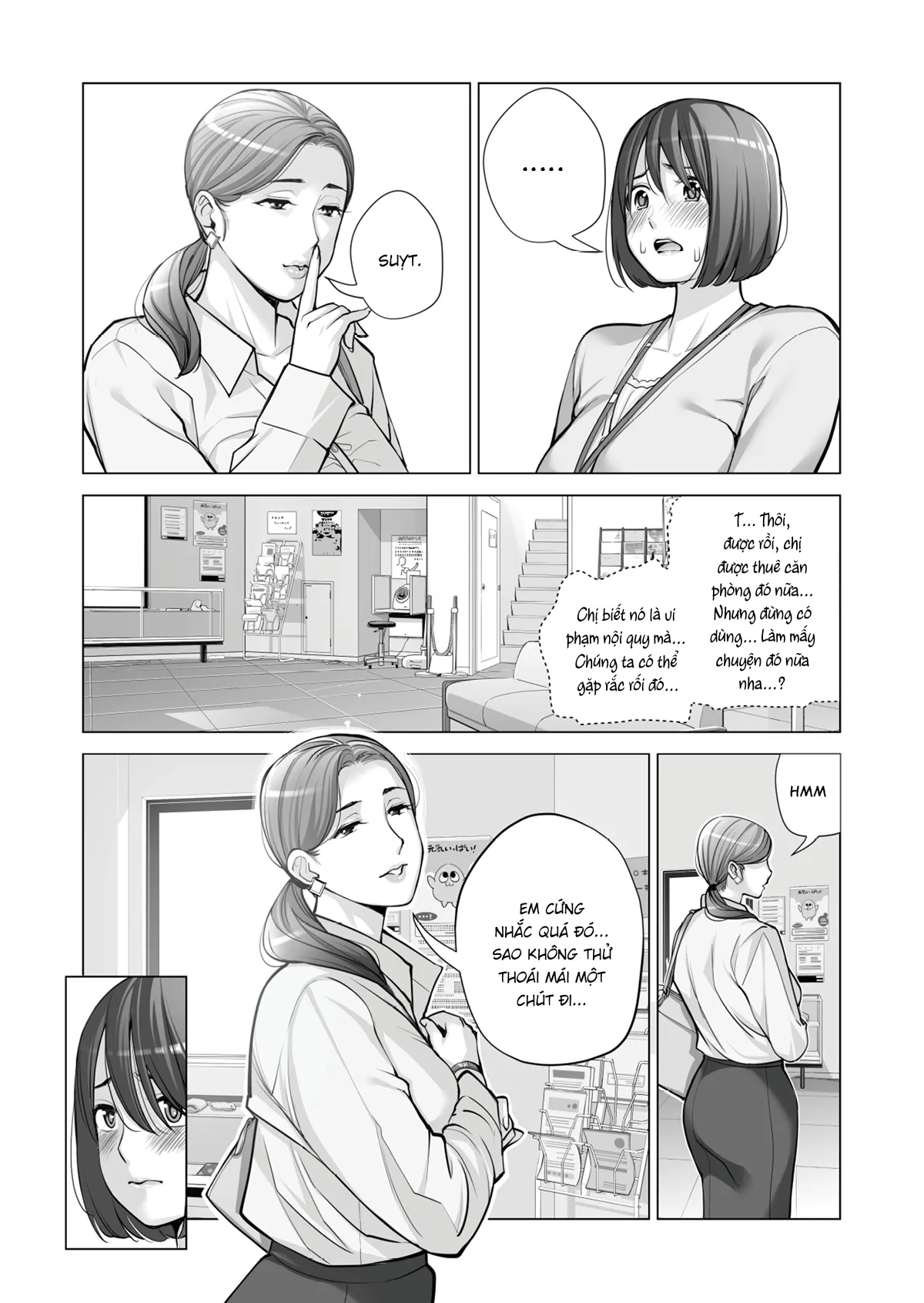 HentaiVN.net - Ảnh 25 - Những cô trợ lý đã có chồng [Jichikai no Hitozuma wa Totemo Ecchi deshita; Neighborhood Associations] - Chap 3