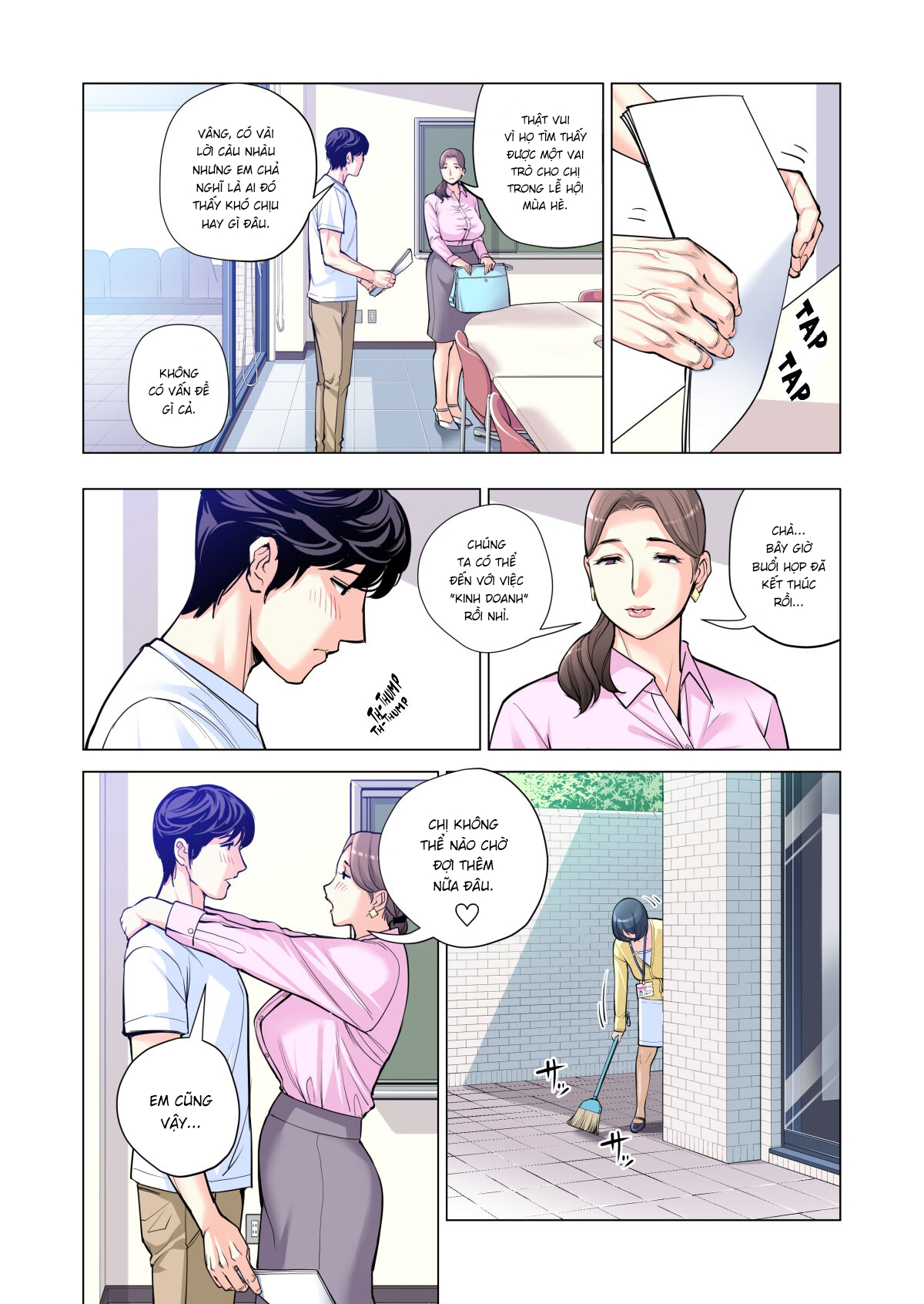 HentaiVN.net - Ảnh 18 - Những cô trợ lý đã có chồng [Jichikai no Hitozuma wa Totemo Ecchi deshita; Neighborhood Associations] - Chap 3 Full màu