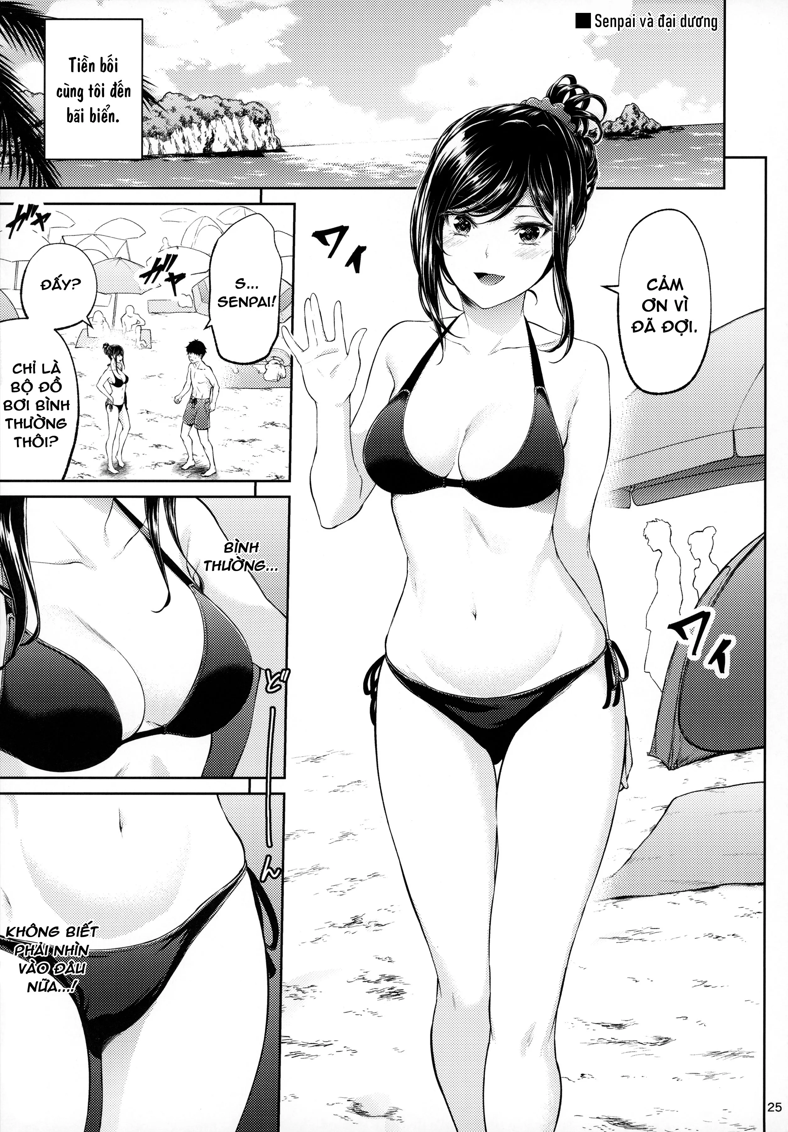 HentaiVN.net - Ảnh 8 - Tiền bối nơi công sở [Shokuba no Senpai ; 職場の先輩] - Bãi biển và lần đầu